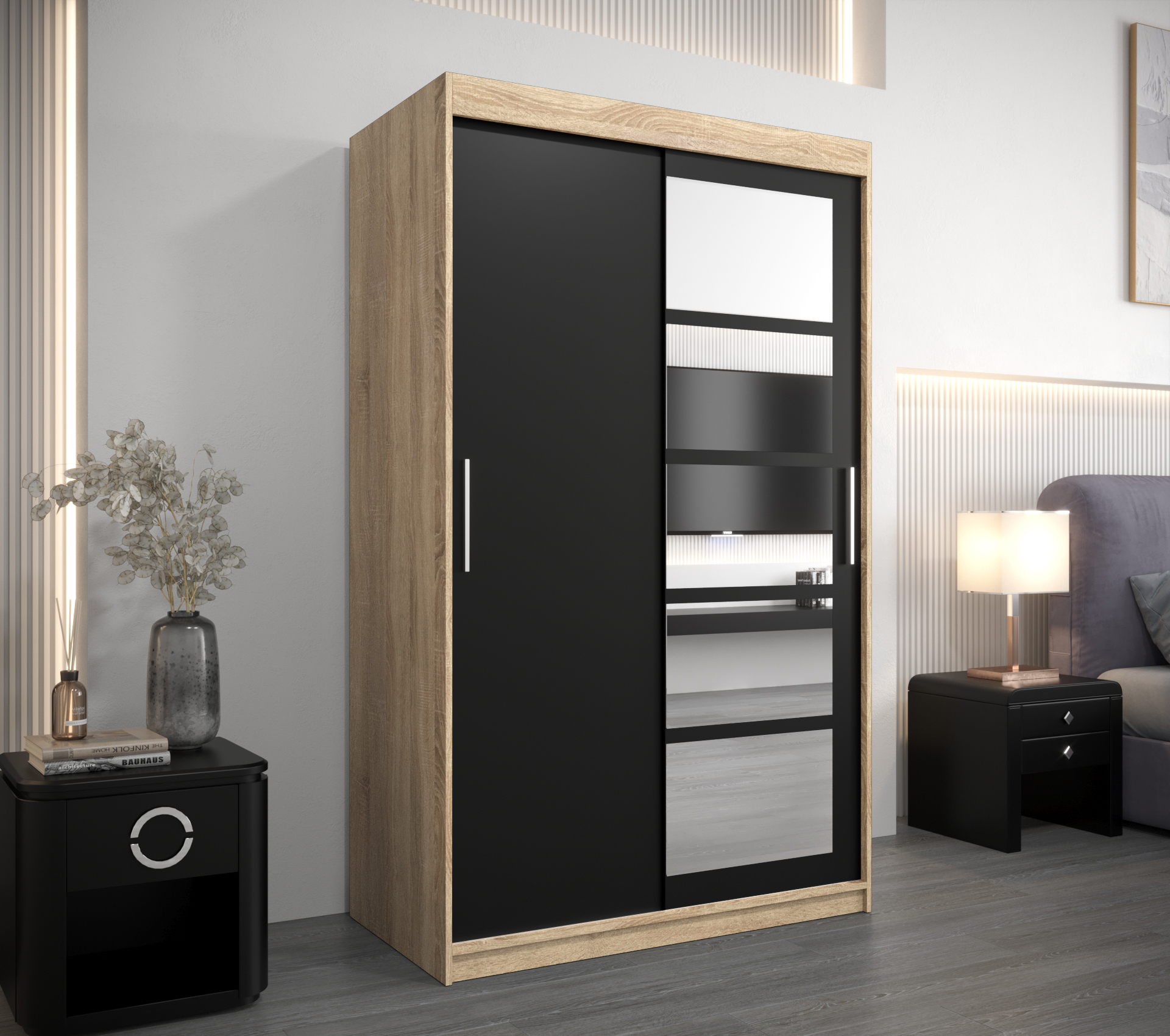 Šatní skříň Abi Ro1 Barva: Dub - sonoma