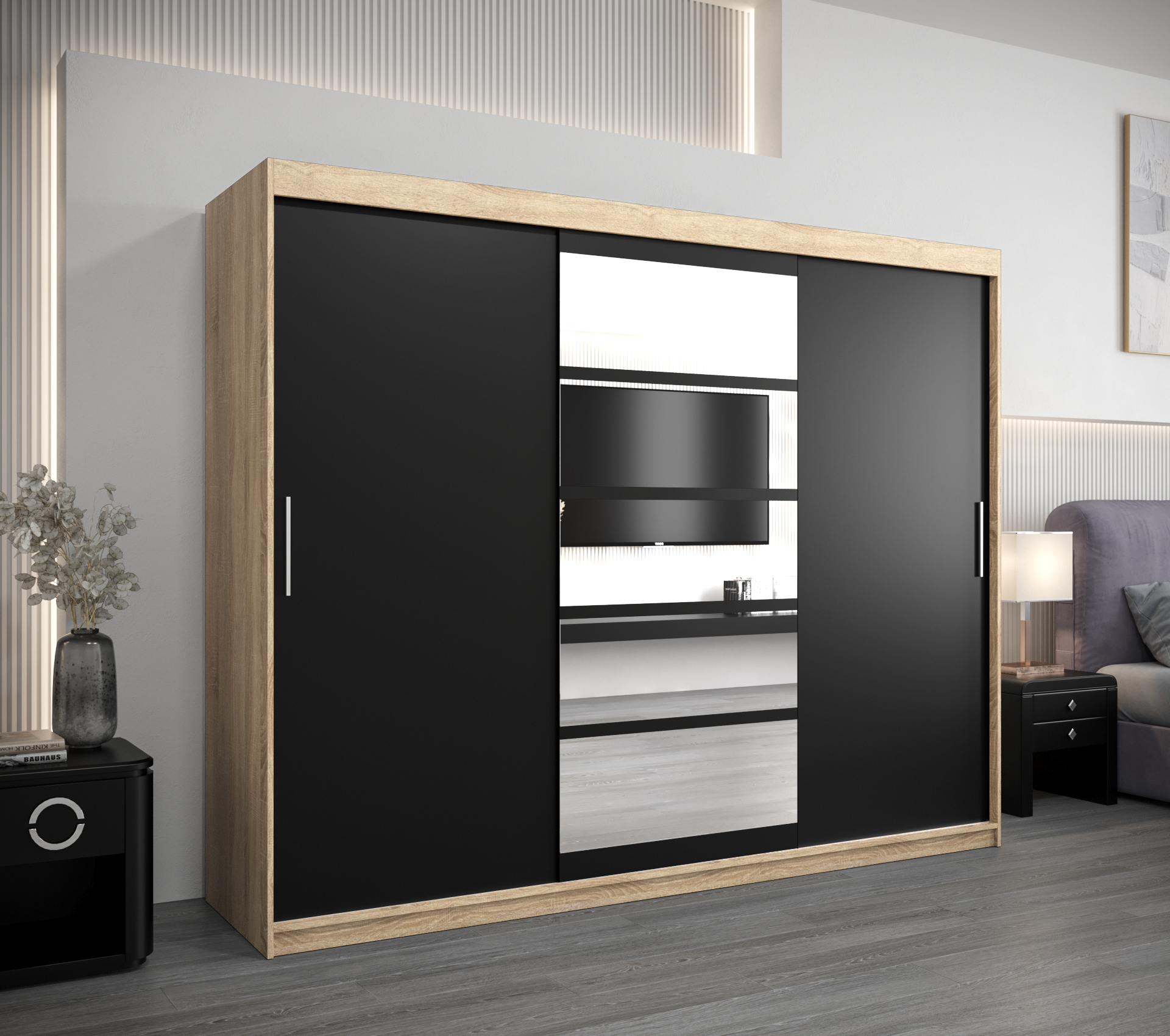 Šatní skříň Abi Ro1 Barva: Dub - sonoma