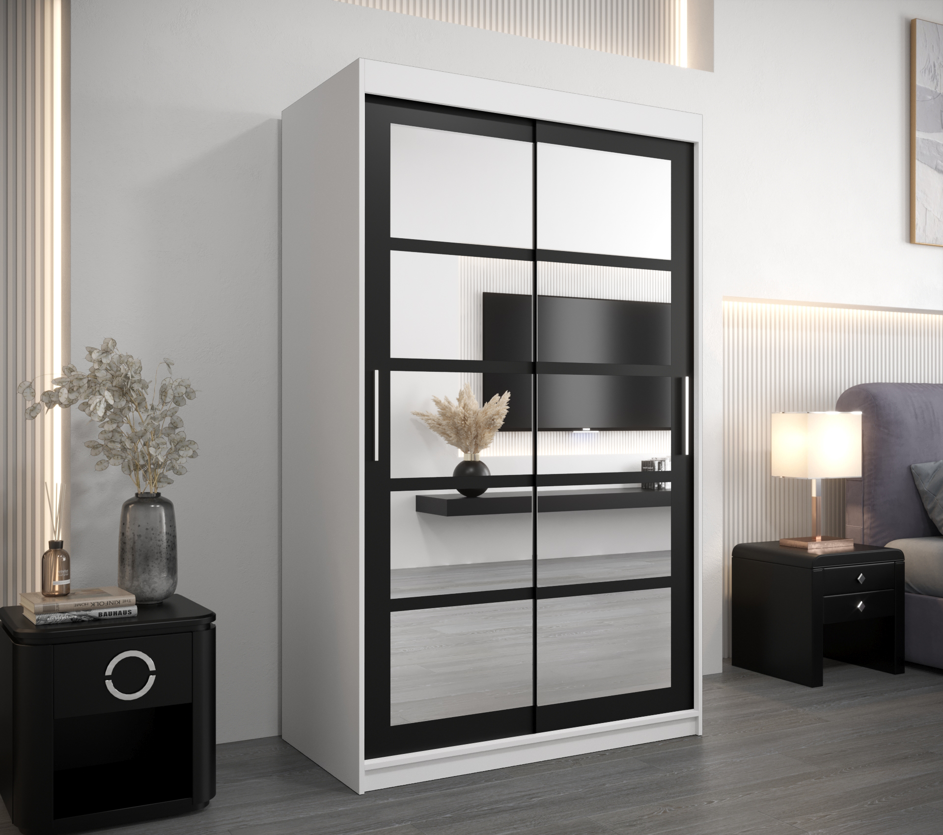 Šatní skříň Abi Ro2 Barva: Bílá