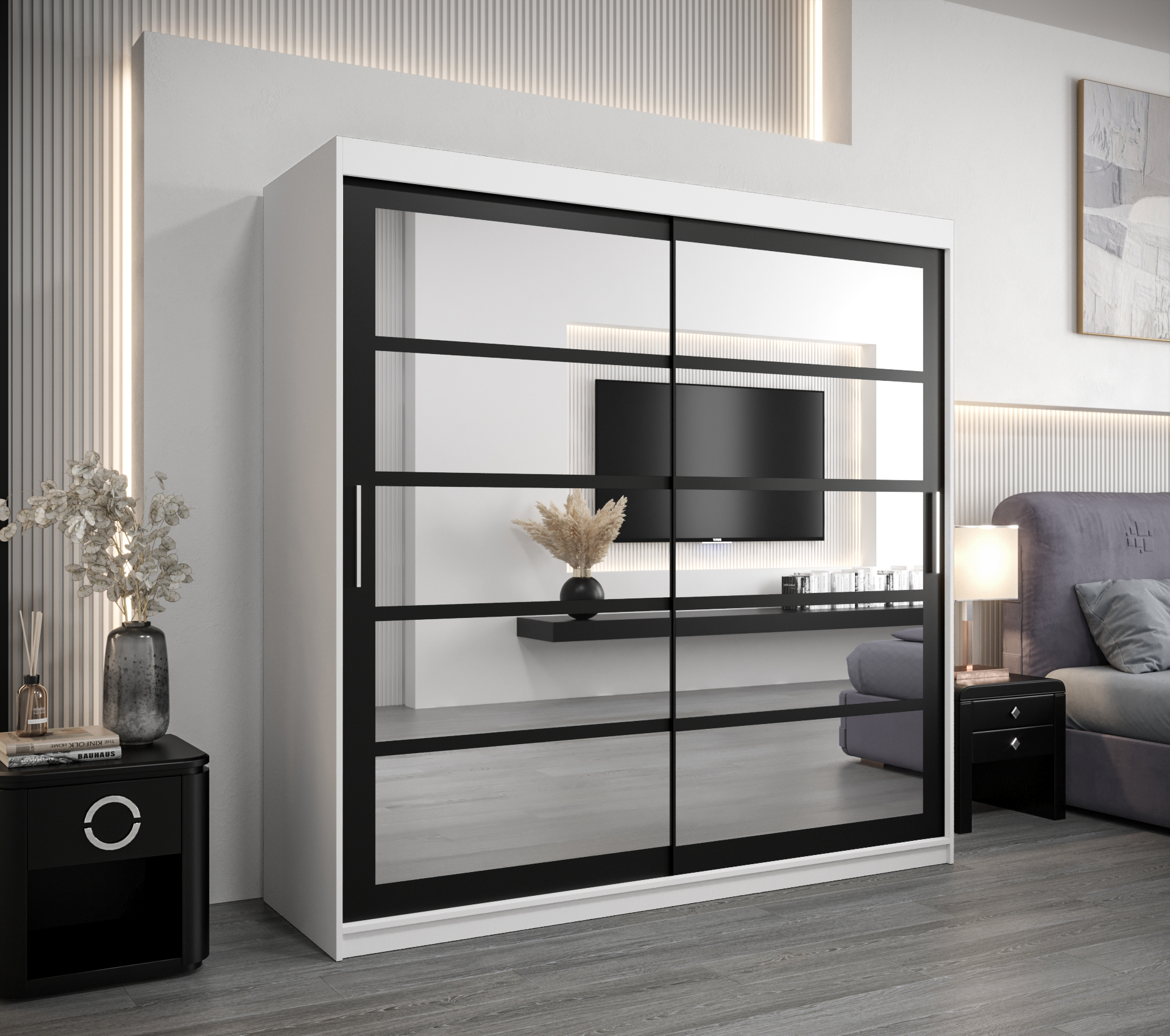 Šatní skříň Abi Ro2 Barva: Bílá