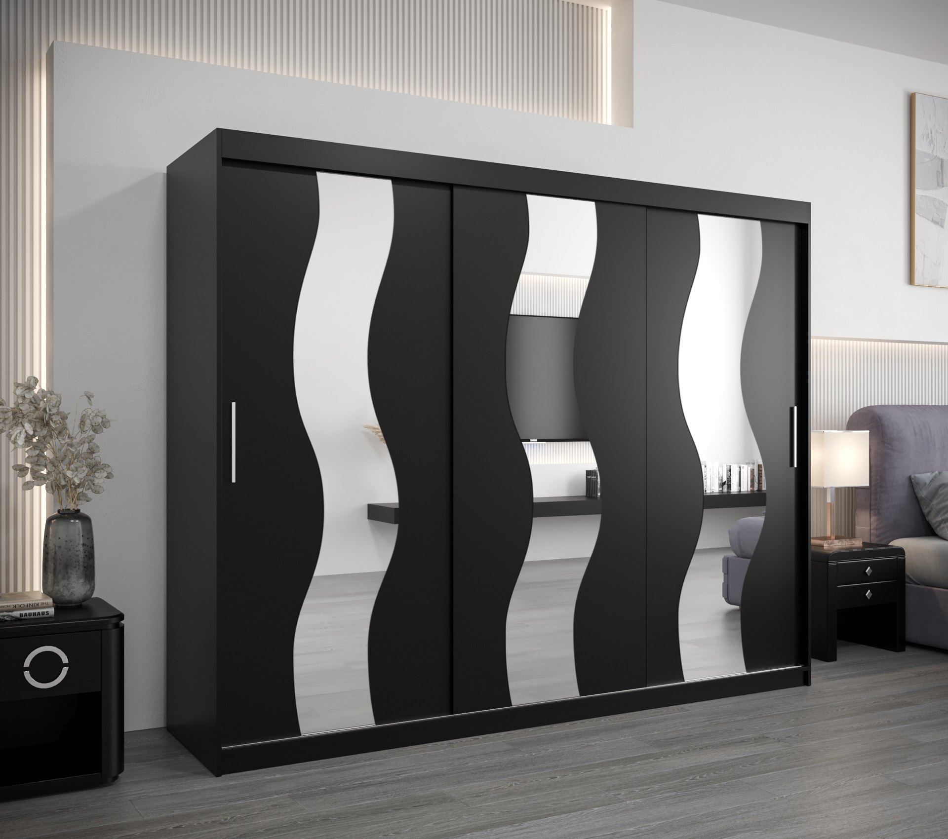 Šatní skříň Abi Se Barva: Černá