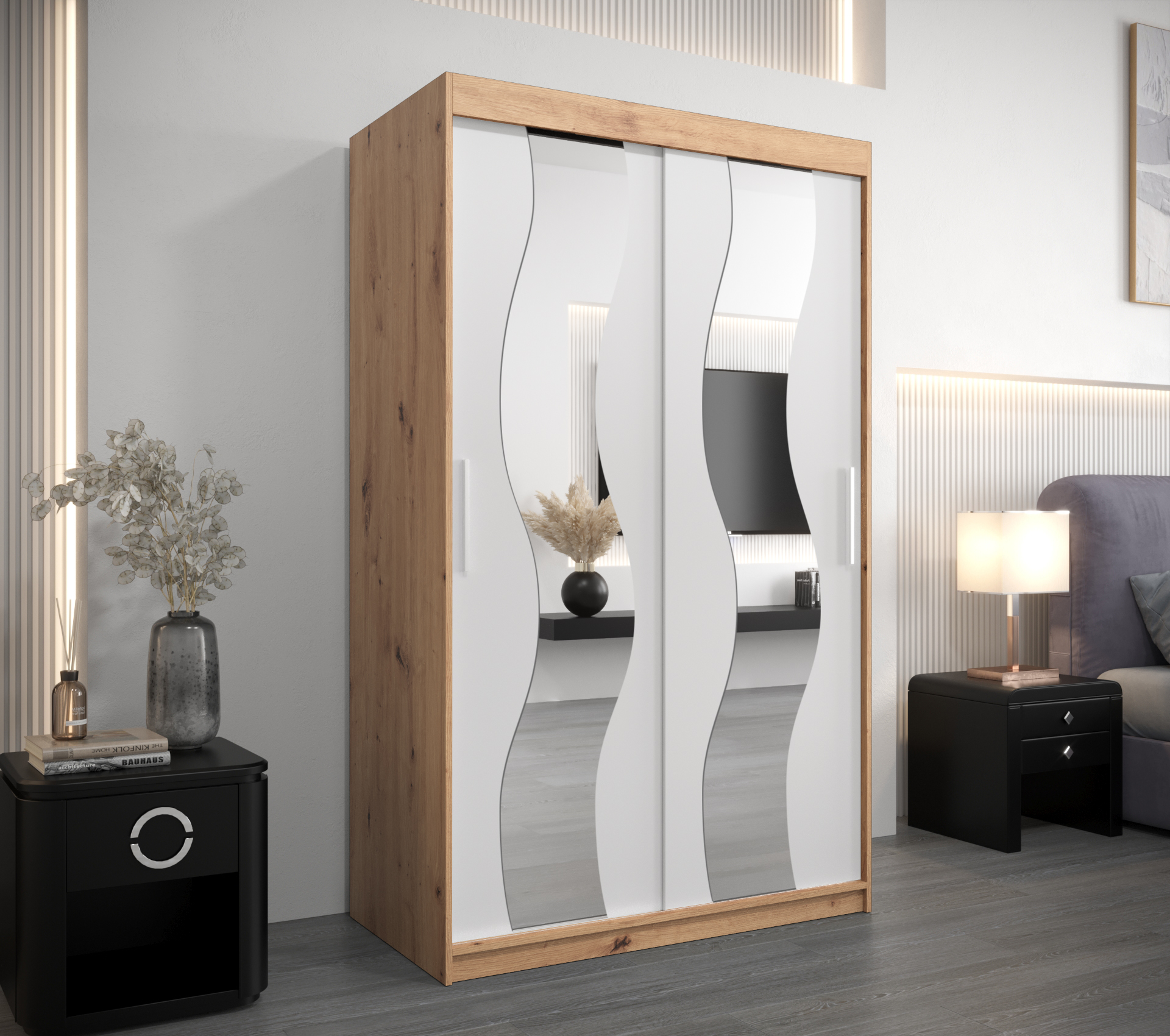 Šatní skříň Abi Se Barva: Dub - Artisan