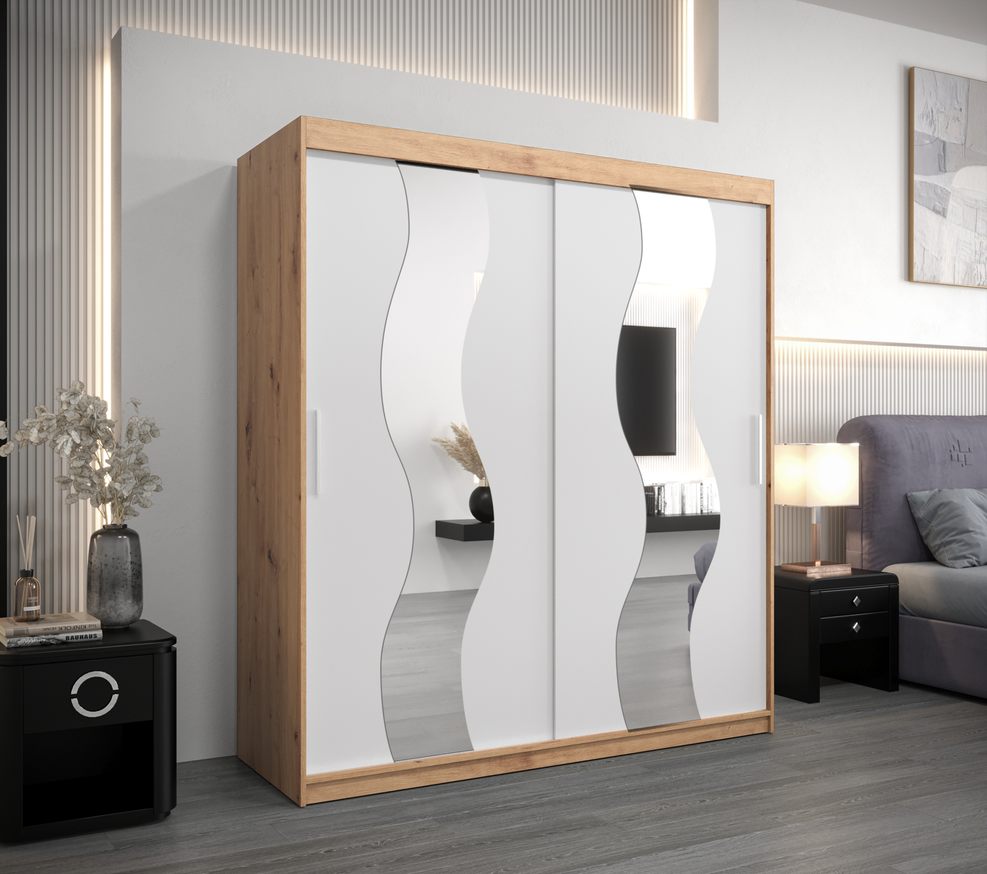 Šatní skříň Abi Se Barva: Dub - Artisan