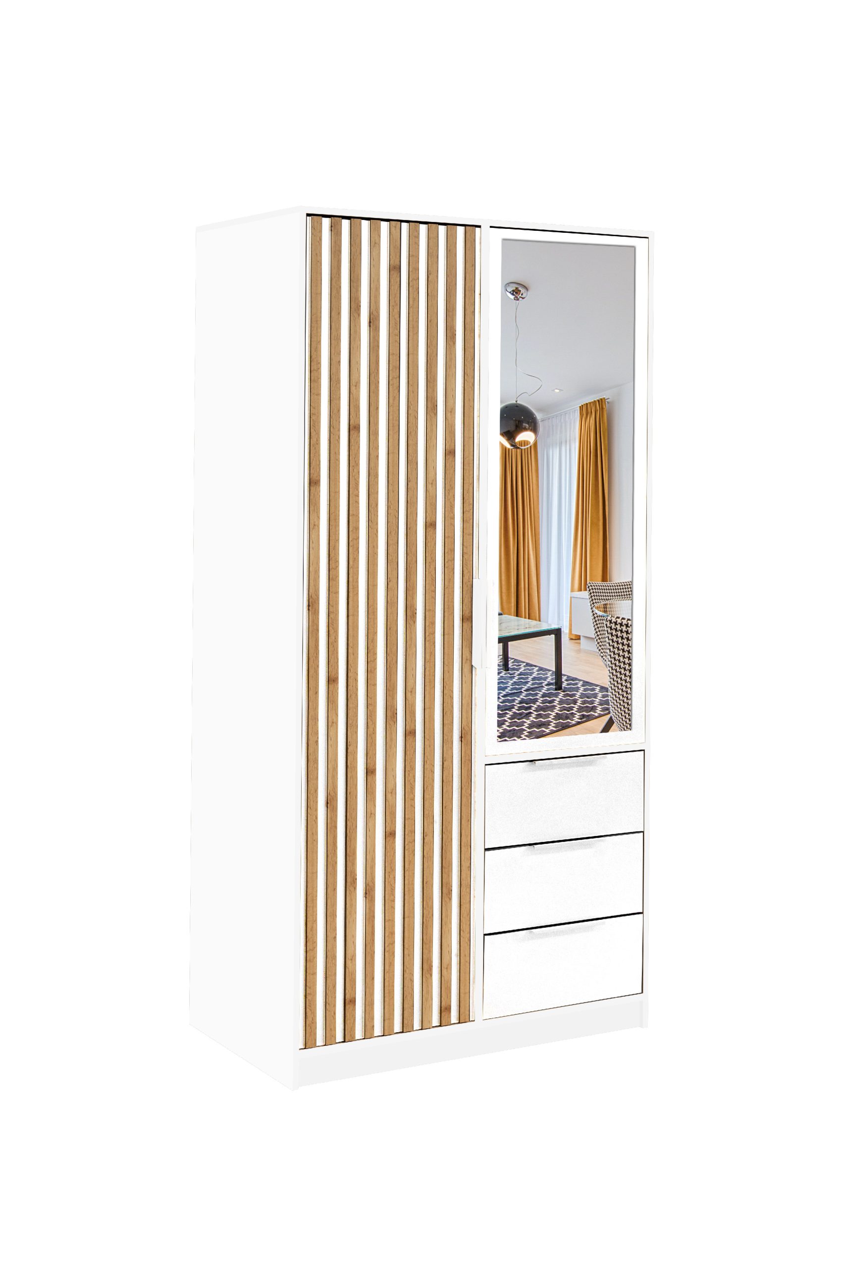 Šatní skříň Bali Lux D2 Barva: Bílá