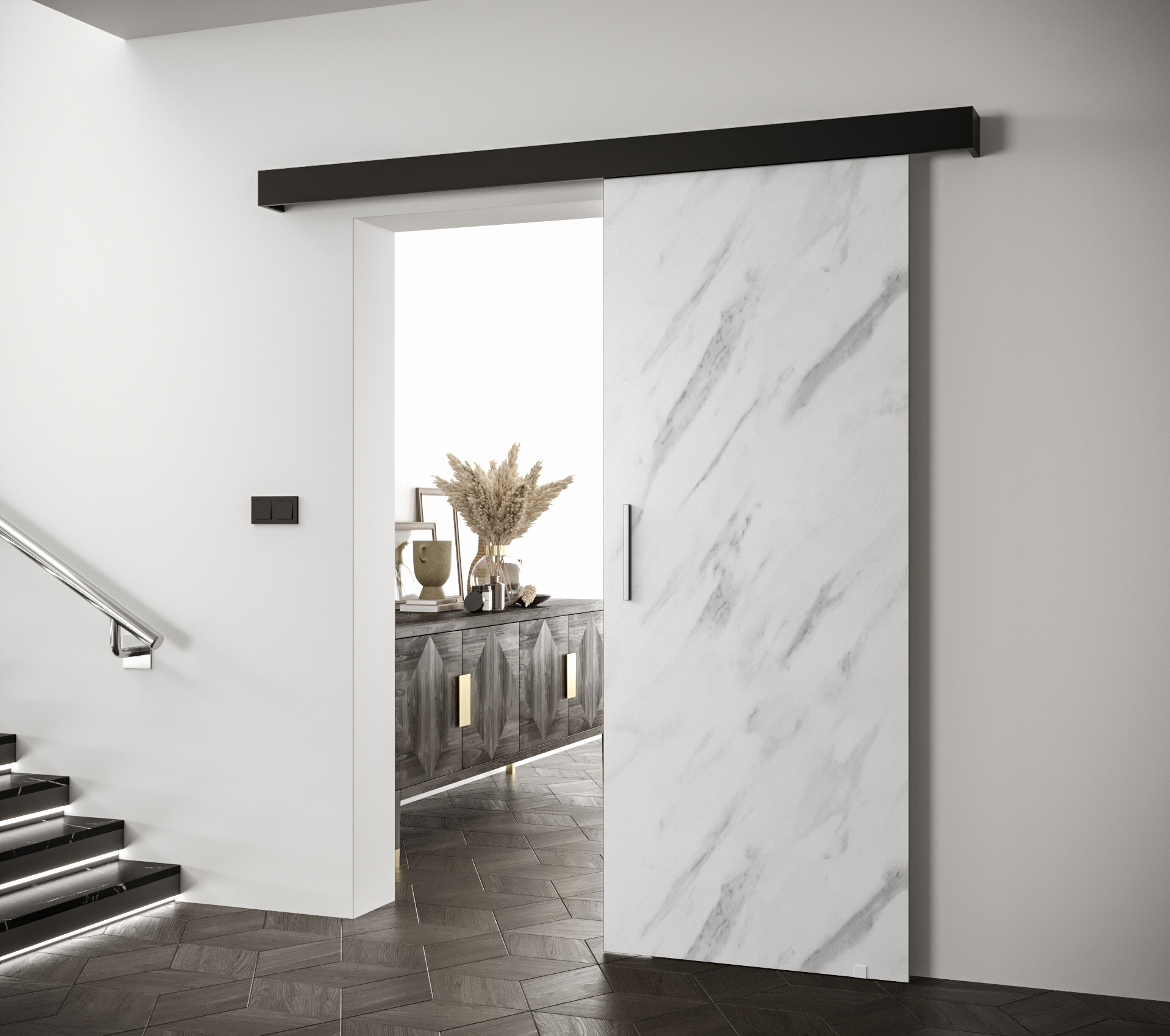 Posuvné dveře Salwador I Dveře: Bílý Marmur