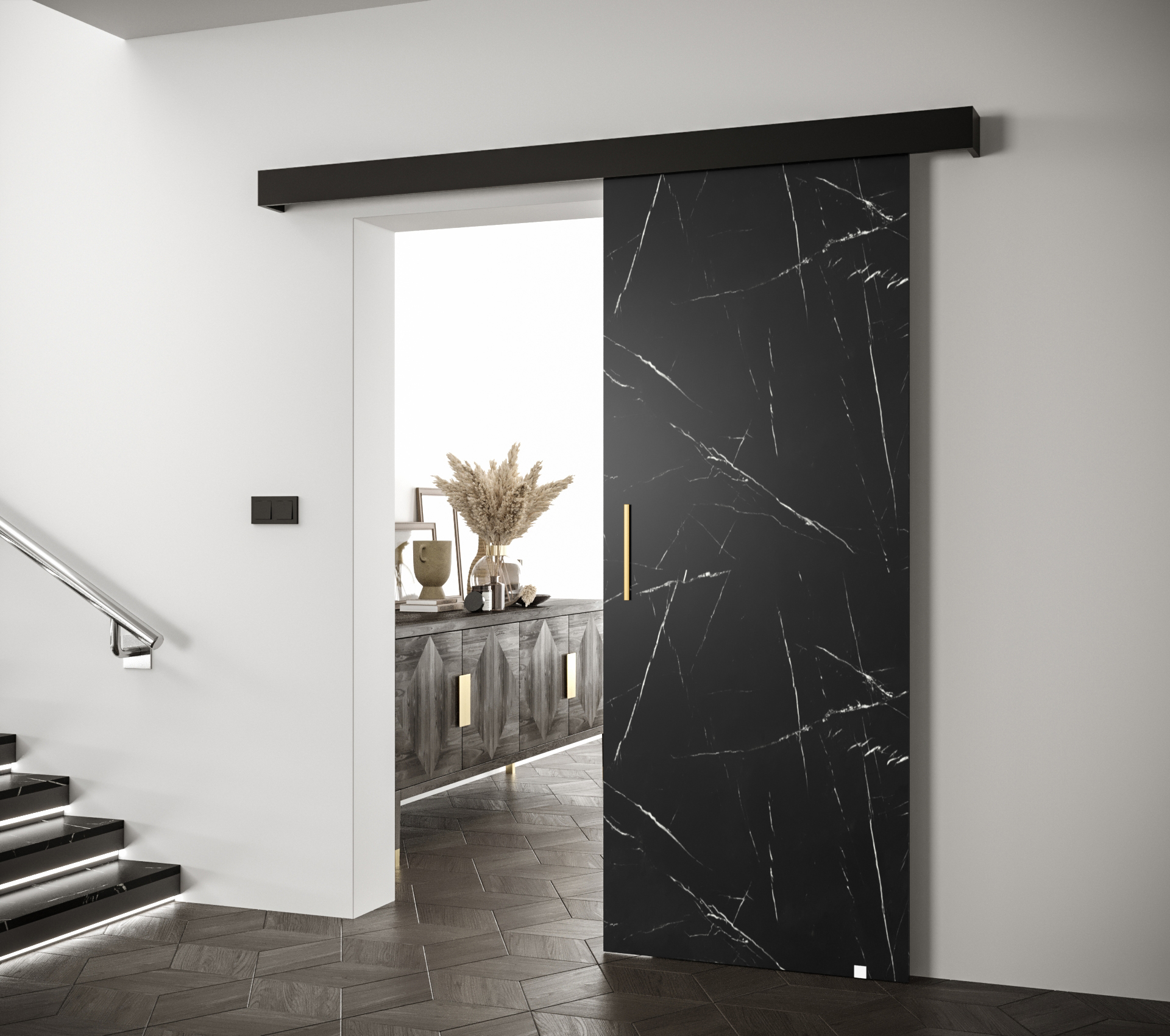 Posuvné dveře Salwador I Dveře: Černý Marmur
