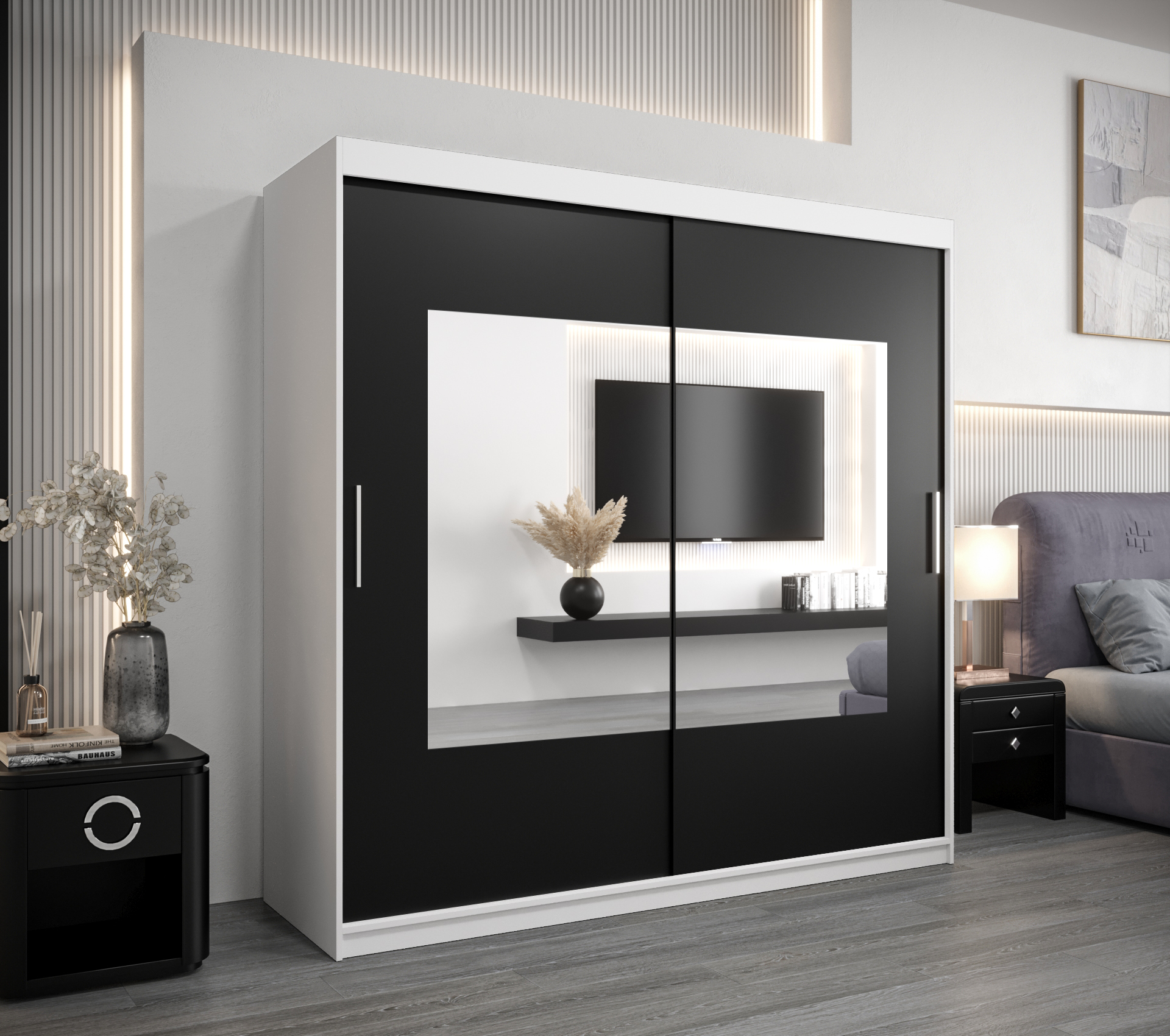 Šatní skříň Abi To Barva korpusu: Bílá