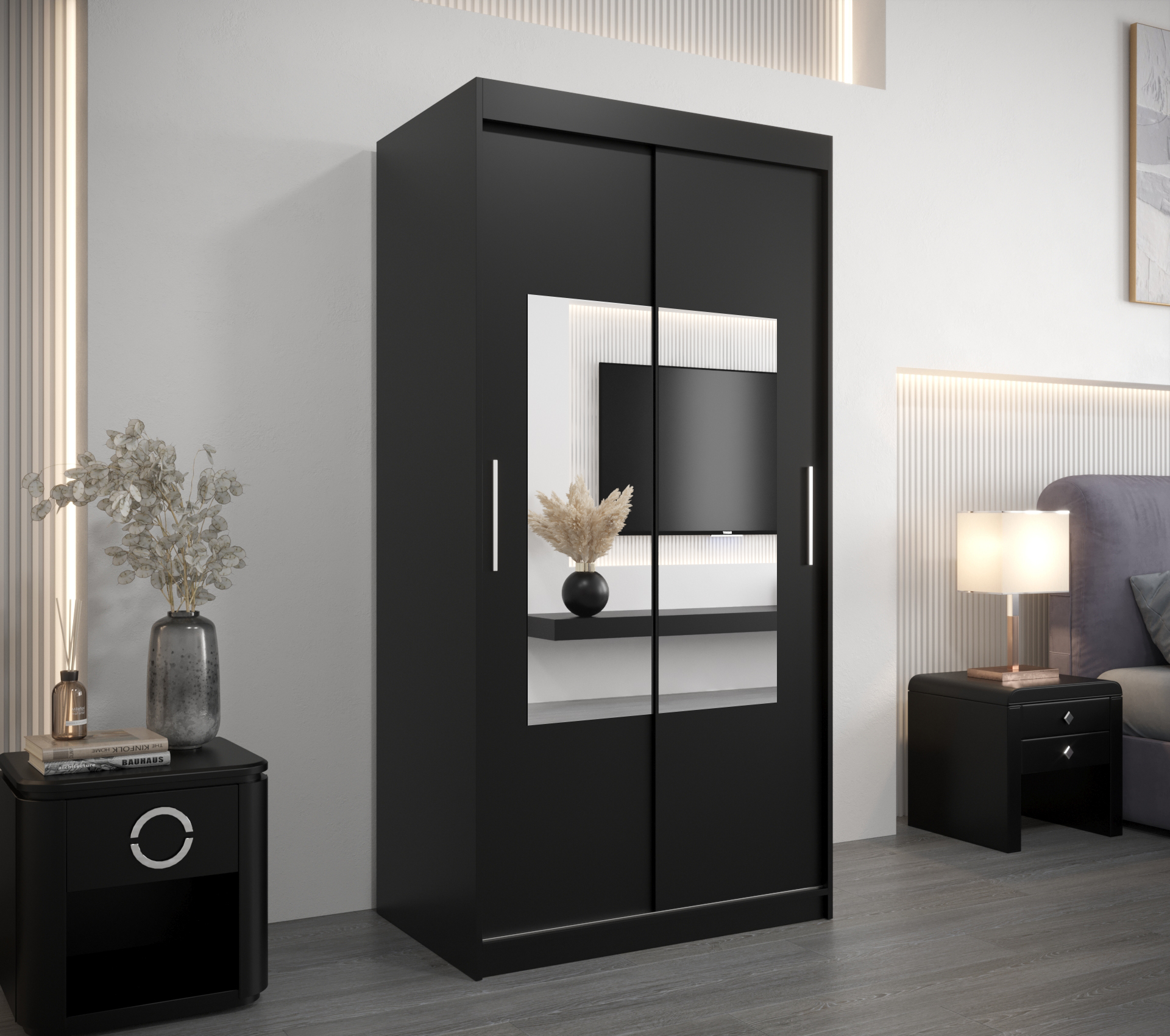 Šatní skříň Abi To Barva korpusu: Černá