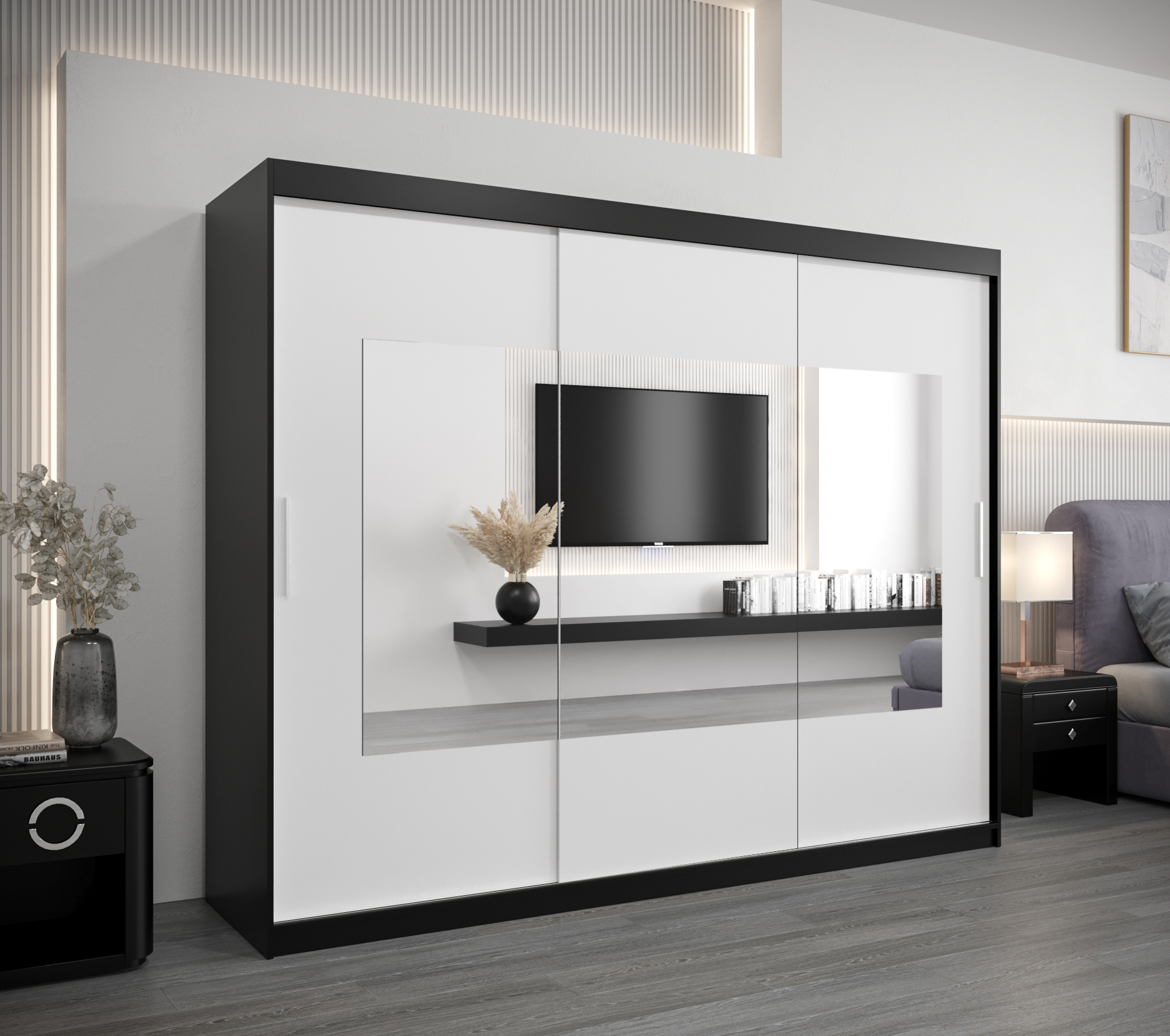 Šatní skříň Abi To Barva korpusu: Černá