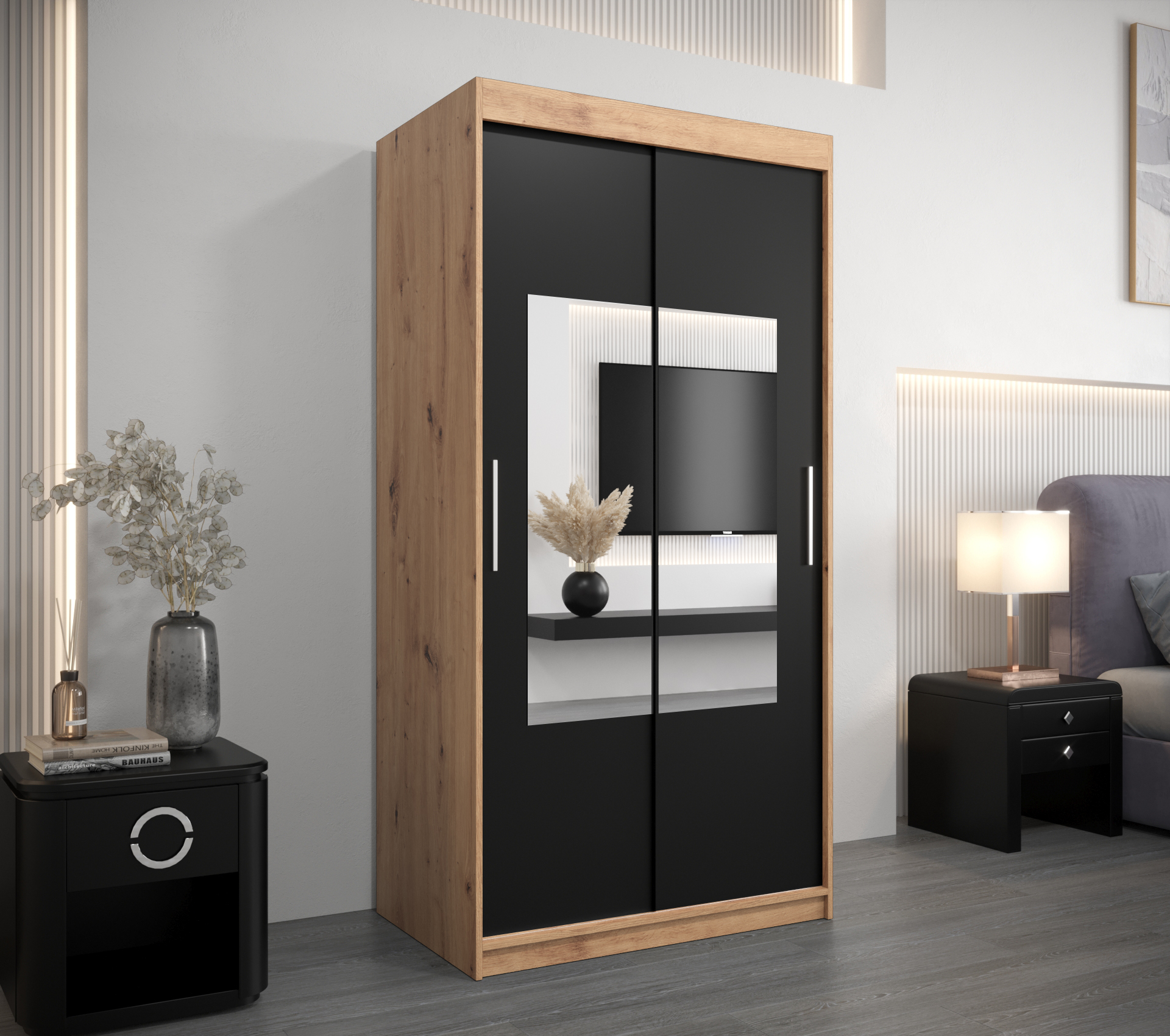 Šatní skříň Abi To Barva korpusu: Dub - Artisan