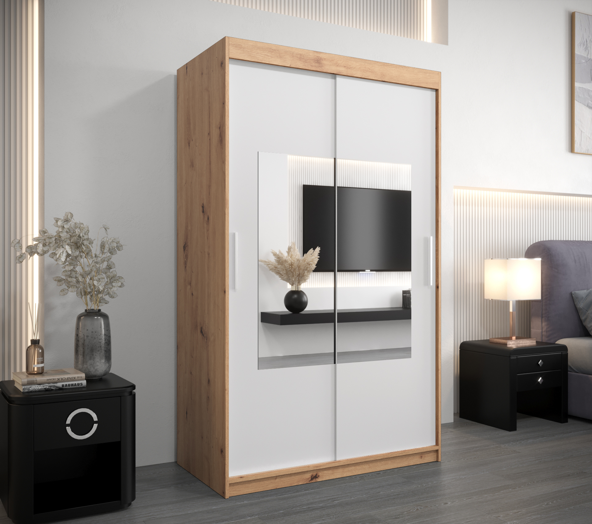 Šatní skříň Abi To Barva korpusu: Dub - Artisan