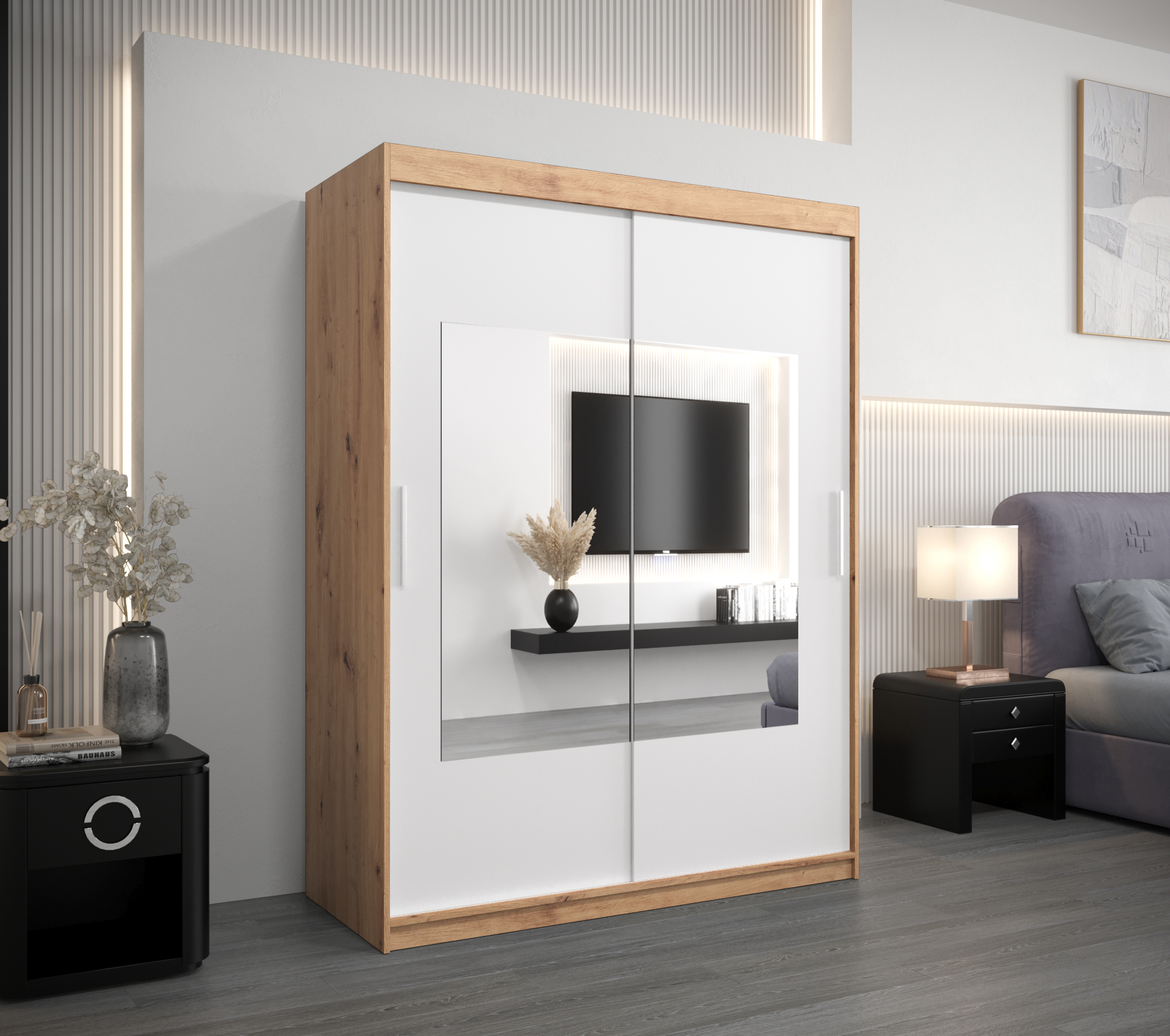 Šatní skříň Abi To Barva korpusu: Dub - Artisan