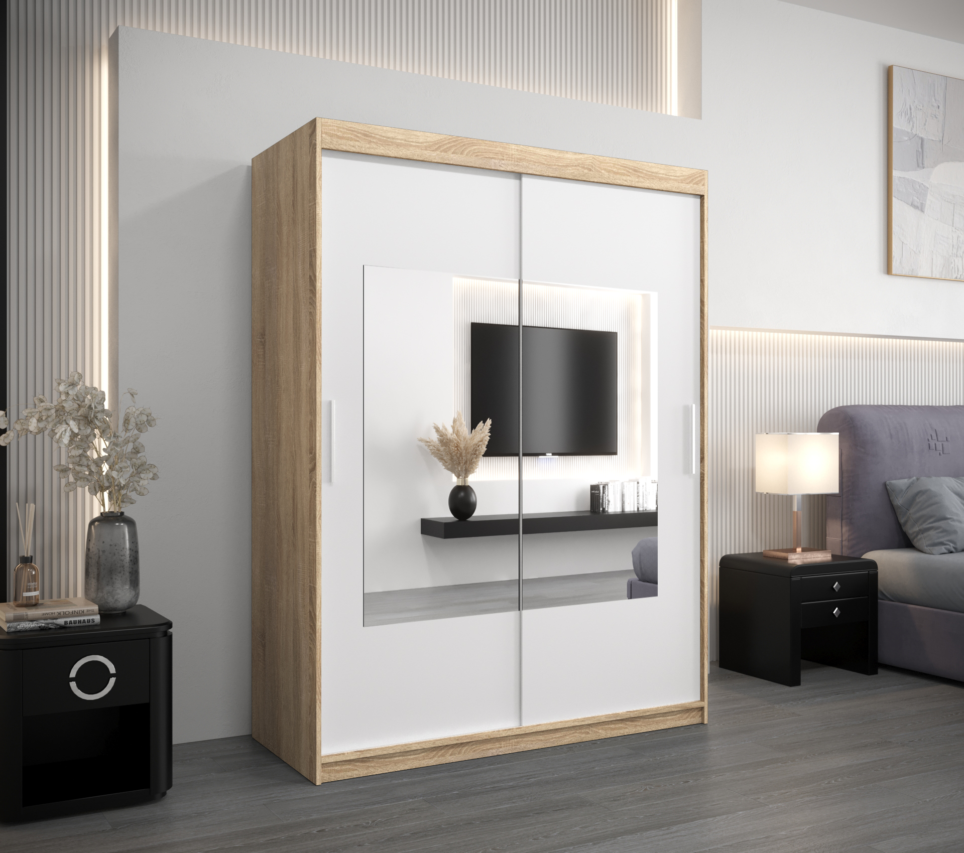 Šatní skříň Abi To Barva korpusu: Dub - sonoma