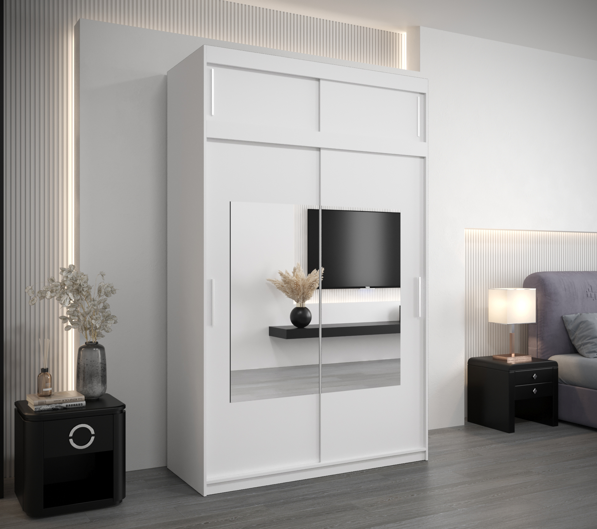 Šatní skříň Abi To s nástavcem Rozměry: 180 cm