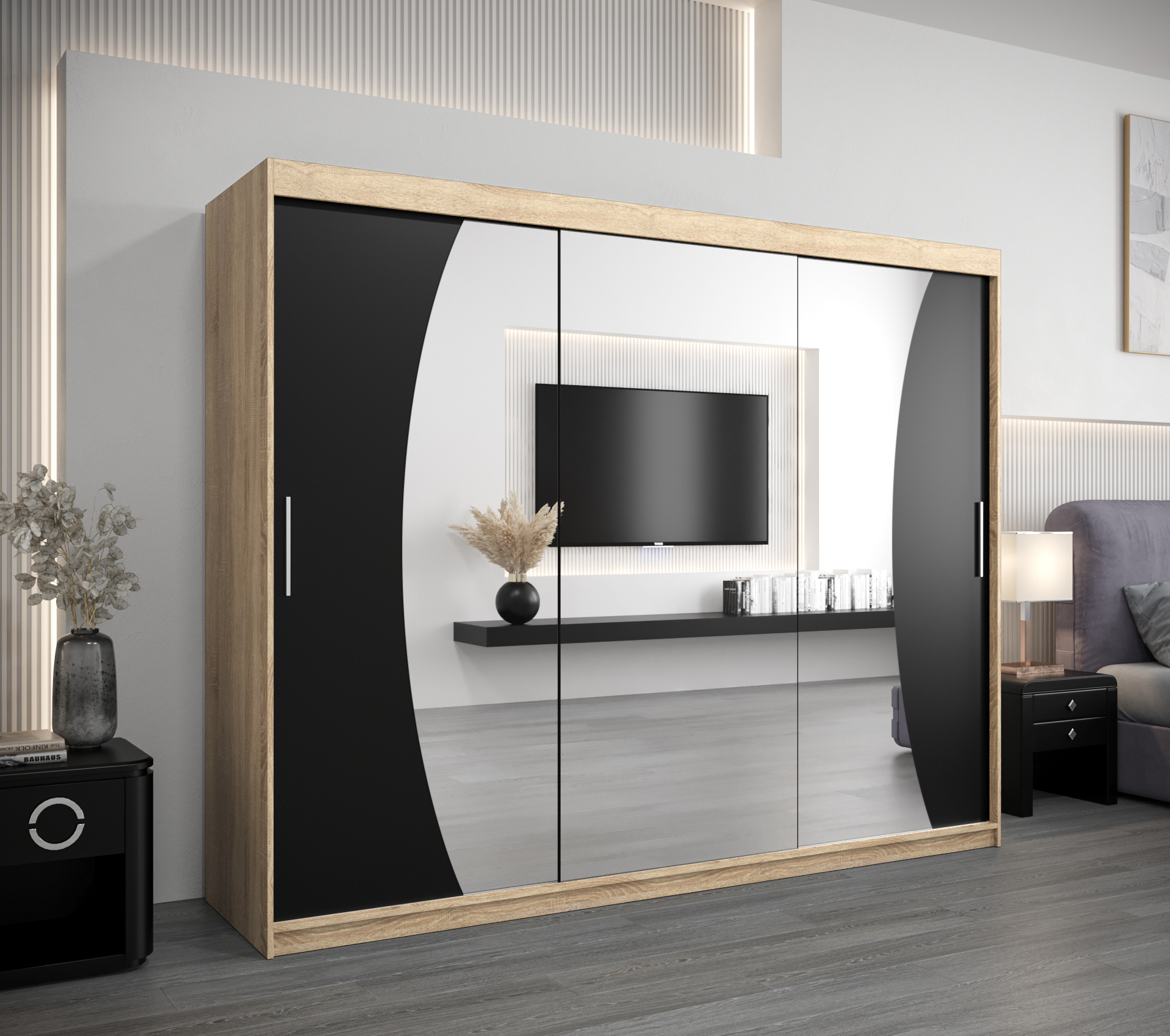 Šatní skříň Abi W0 Barva korpusu: Dub - sonoma