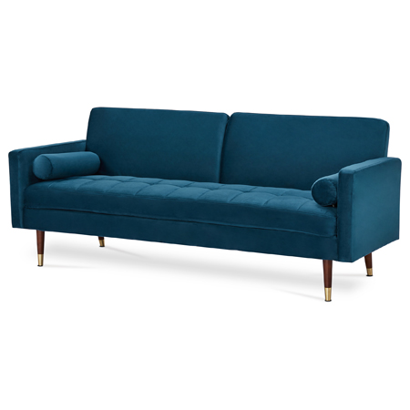 Trojmístná rozkládací sedačka s polštáři