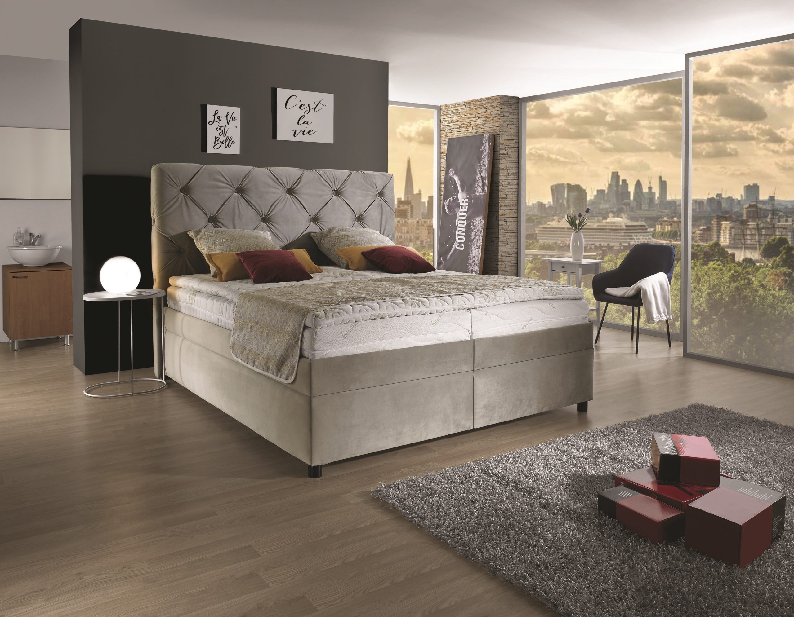 Boxspring Palladio Rozměr: 160x200 cm