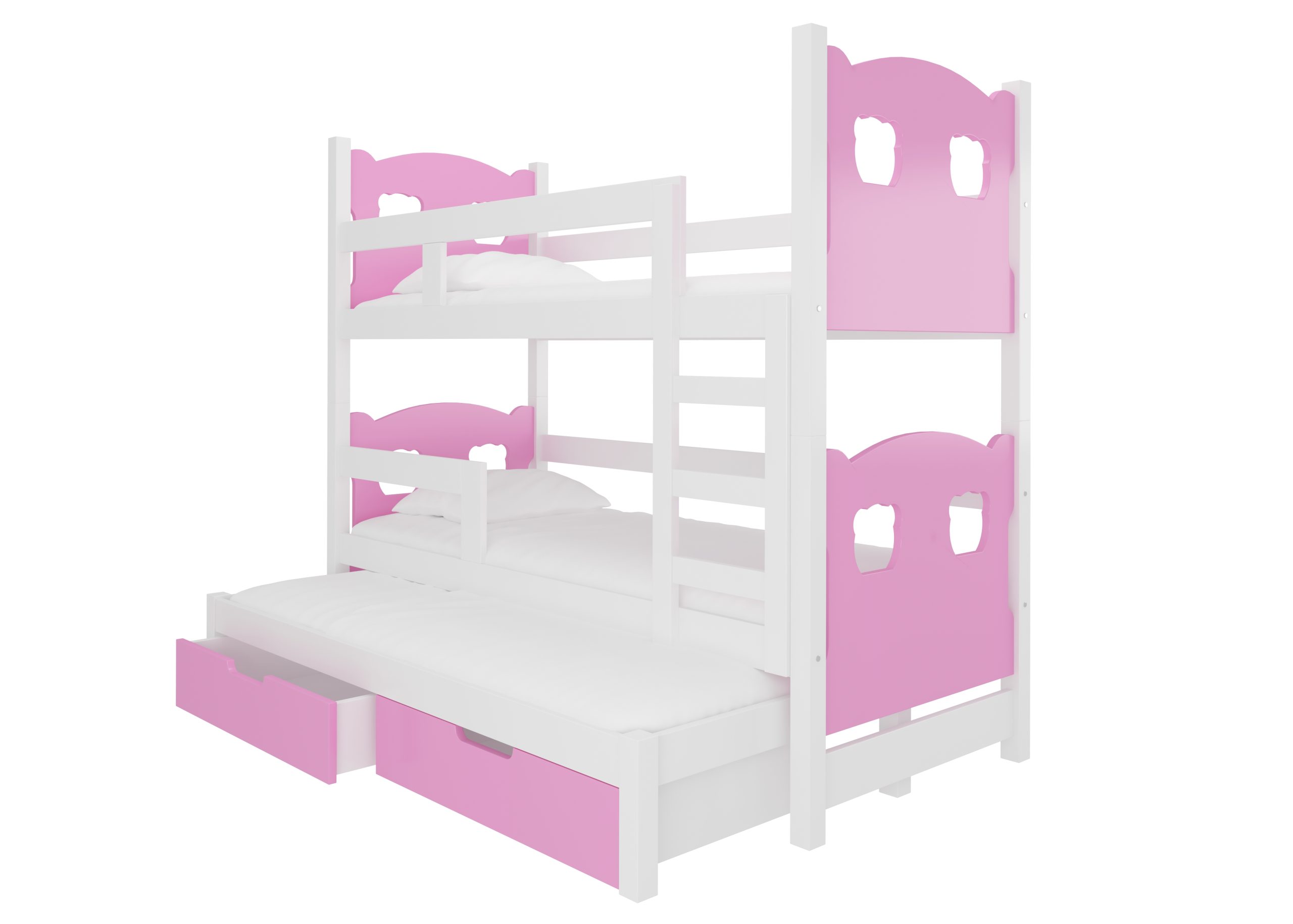 Dětská palanda Leticia s přistýlkou Rám: Bílá