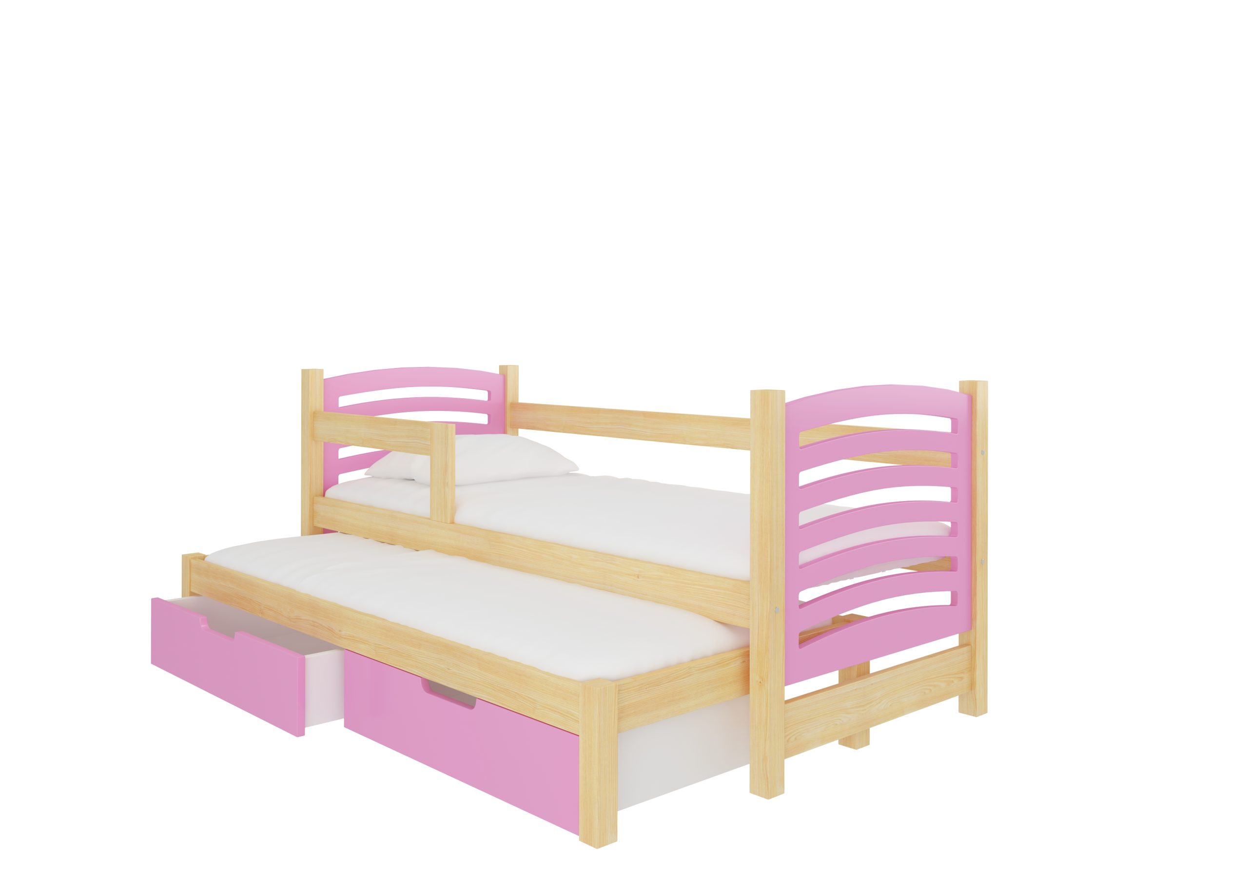Dětská postel Avila s přistýlkou Rám: Borovice bílá