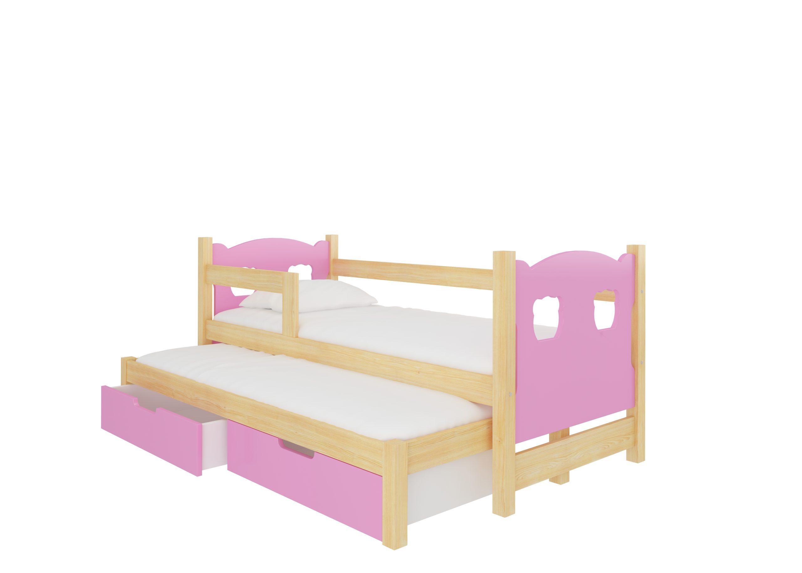 Dětská postel Campos s přistýlkou Rám: Borovice bílá