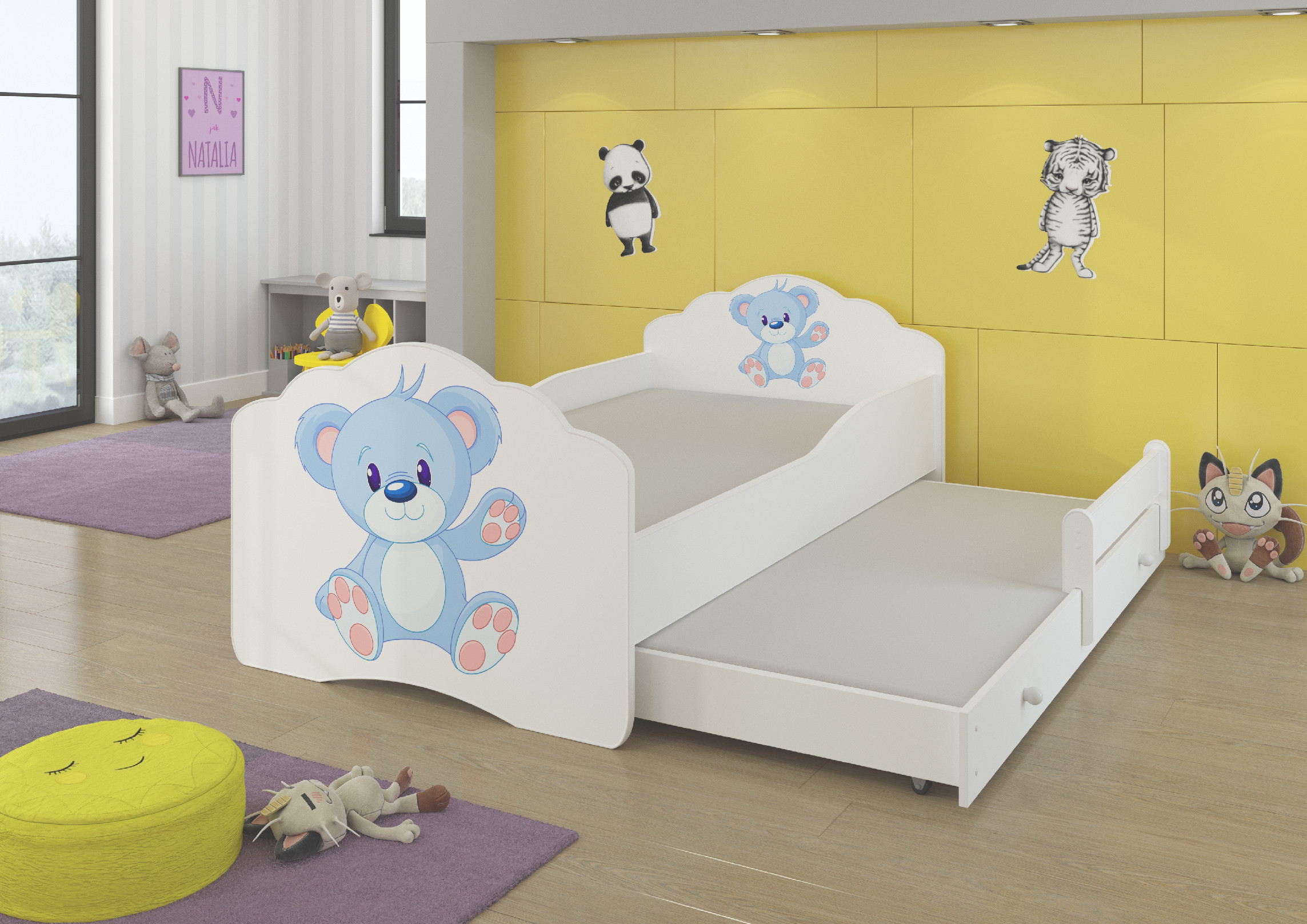 Dětská postel s obrázky - čelo Casimo II Rozměr: 160 x 80 cm