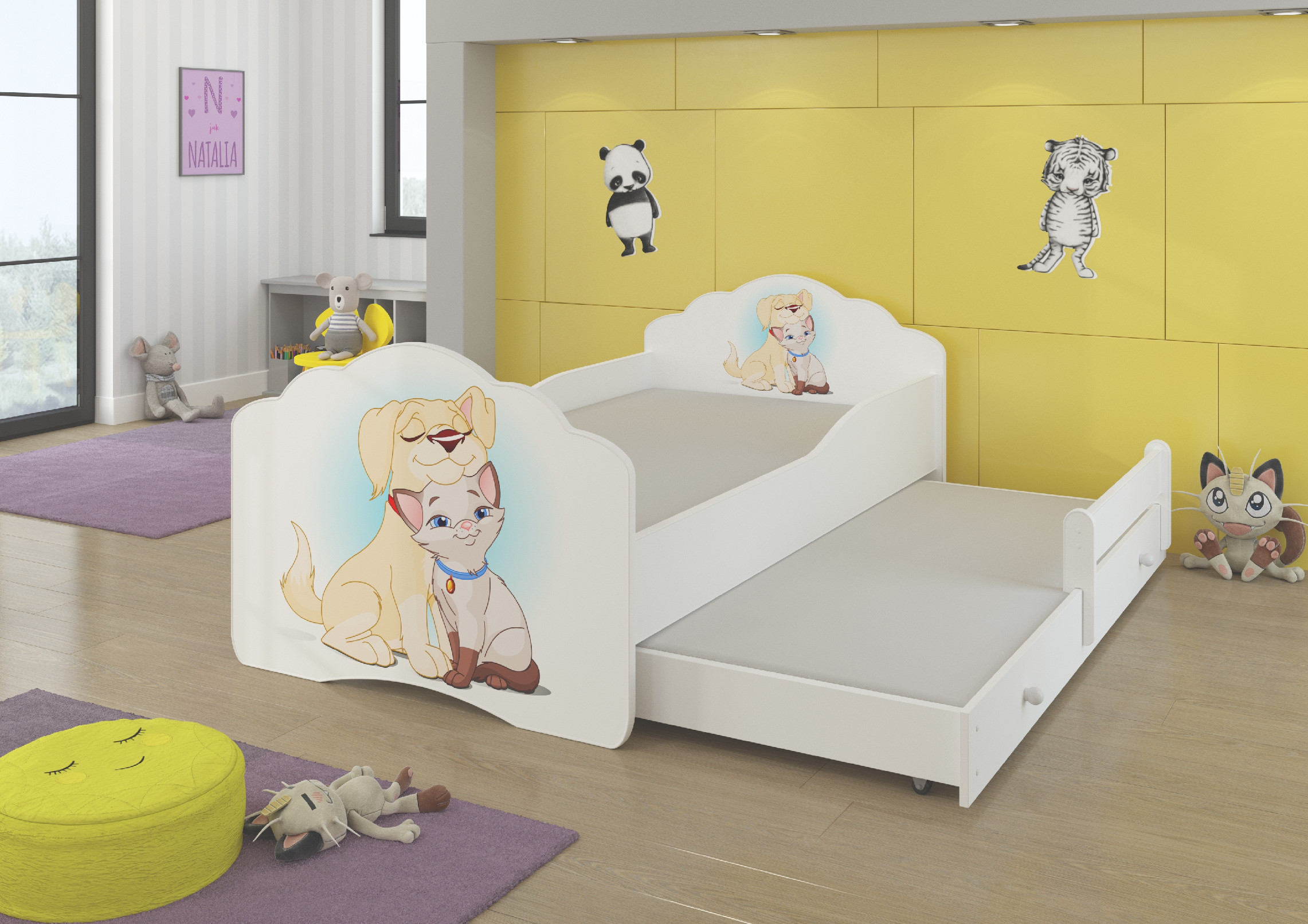 Dětská postel s obrázky - čelo Casimo II Rozměr: 160 x 80 cm