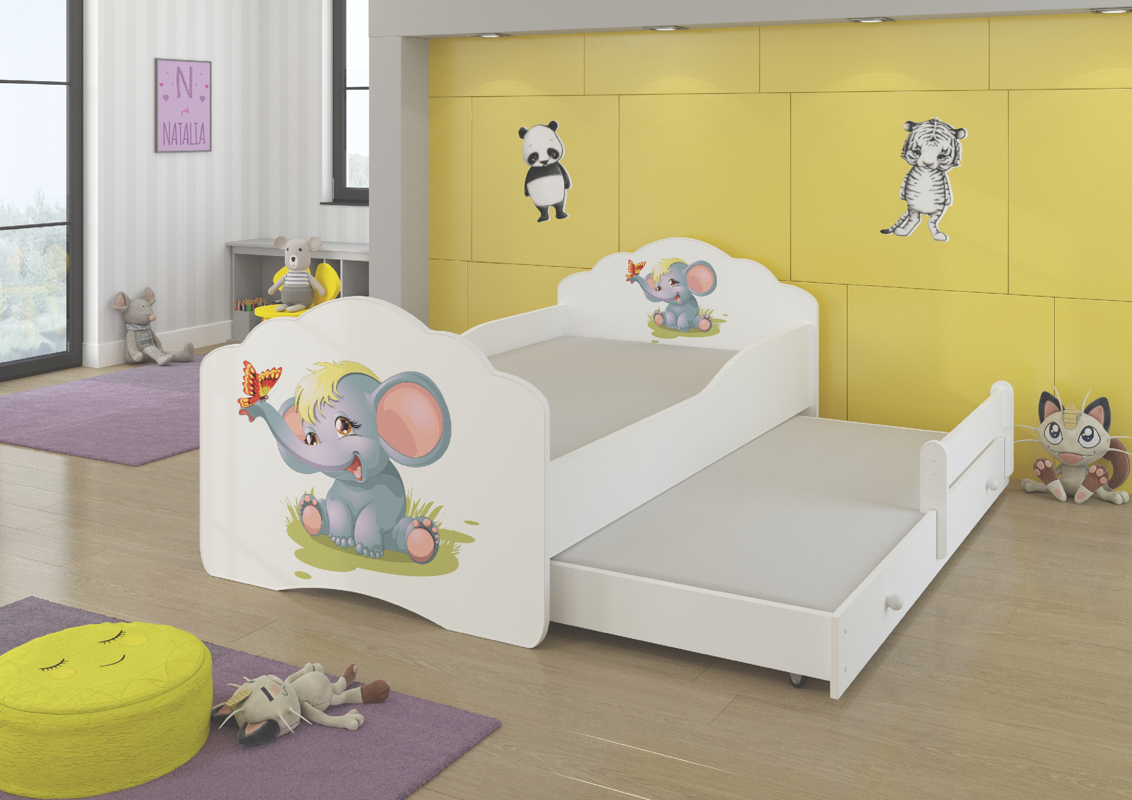 Dětská postel s obrázky - čelo Casimo II Rozměr: 160 x 80 cm