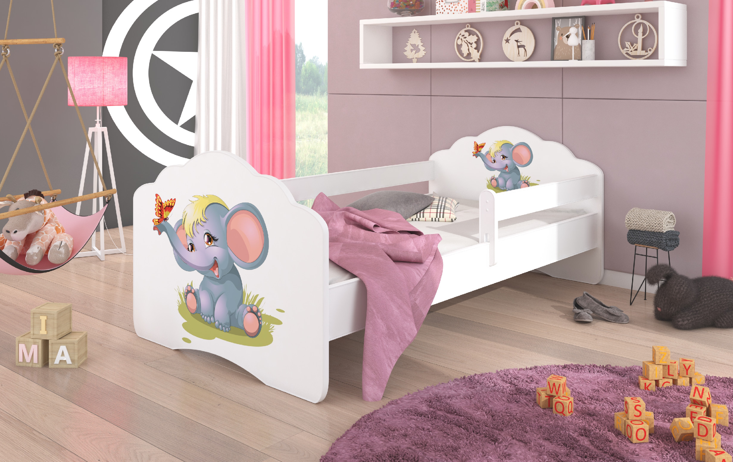 Dětská postel s obrázky - čelo Casimo bar Rozměr: 140 x 70 cm