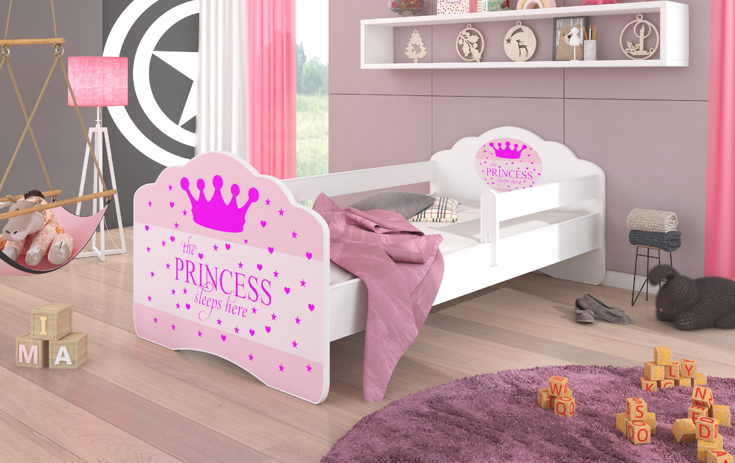 Dětská postel s obrázky - čelo Casimo bar Rozměr: 160 x 80 cm