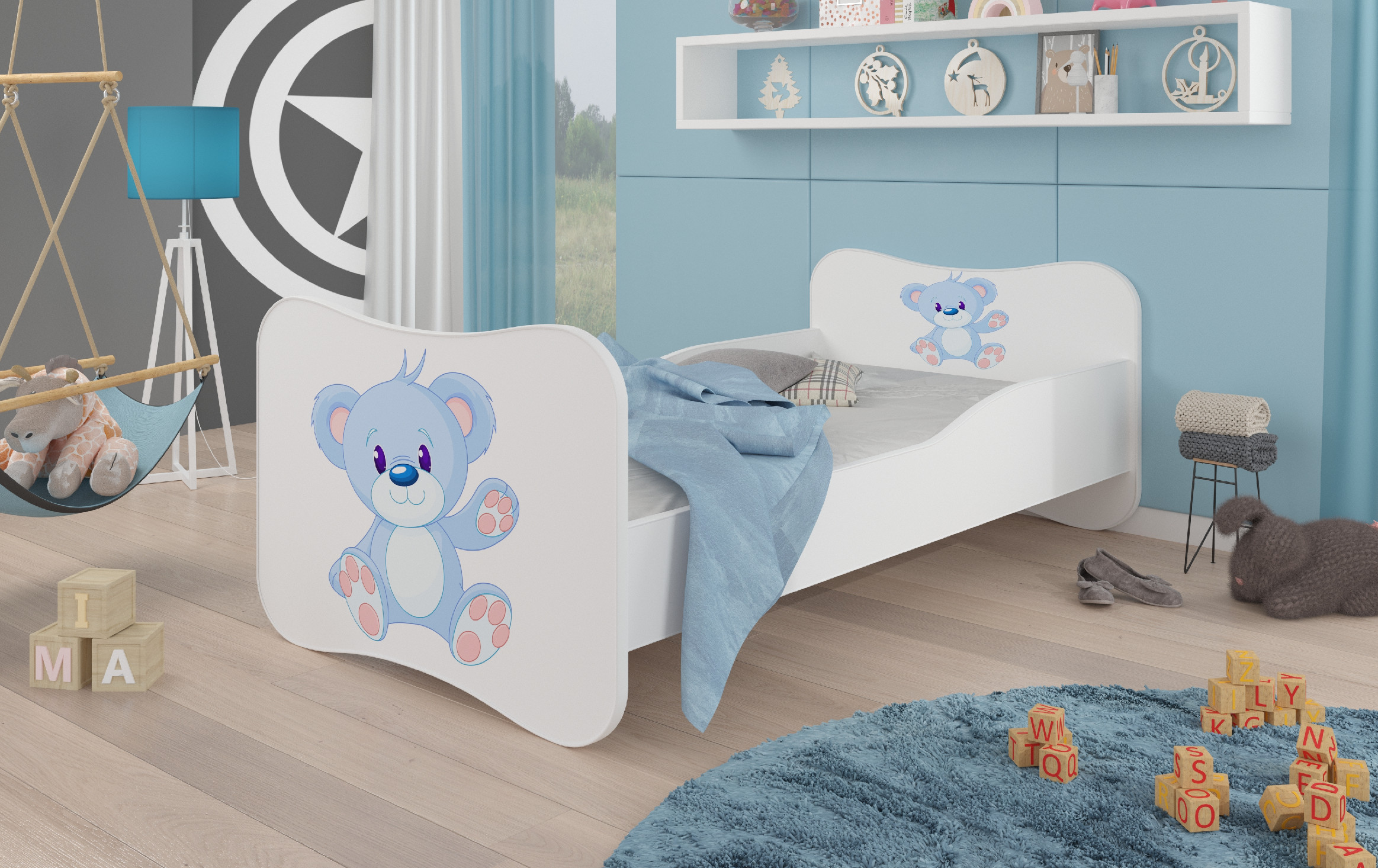 Dětská postel s obrázky - čelo Gonzalo Rozměr: 160 x 80 cm