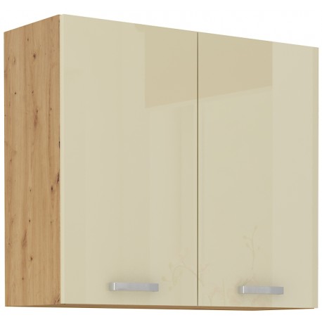 Horní skříňka Artisan 80 G-90 2F Barva korpusu: Dub Artisan + Krémový lesk