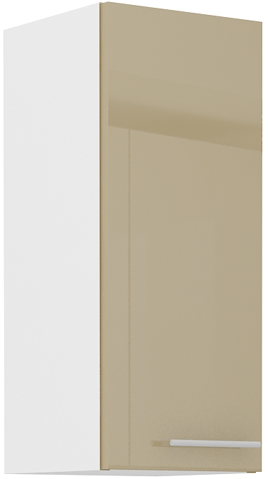 Horní skříňka Lara 30 G-72 1F Barva korpusu: Bílá + Cappucino lesk