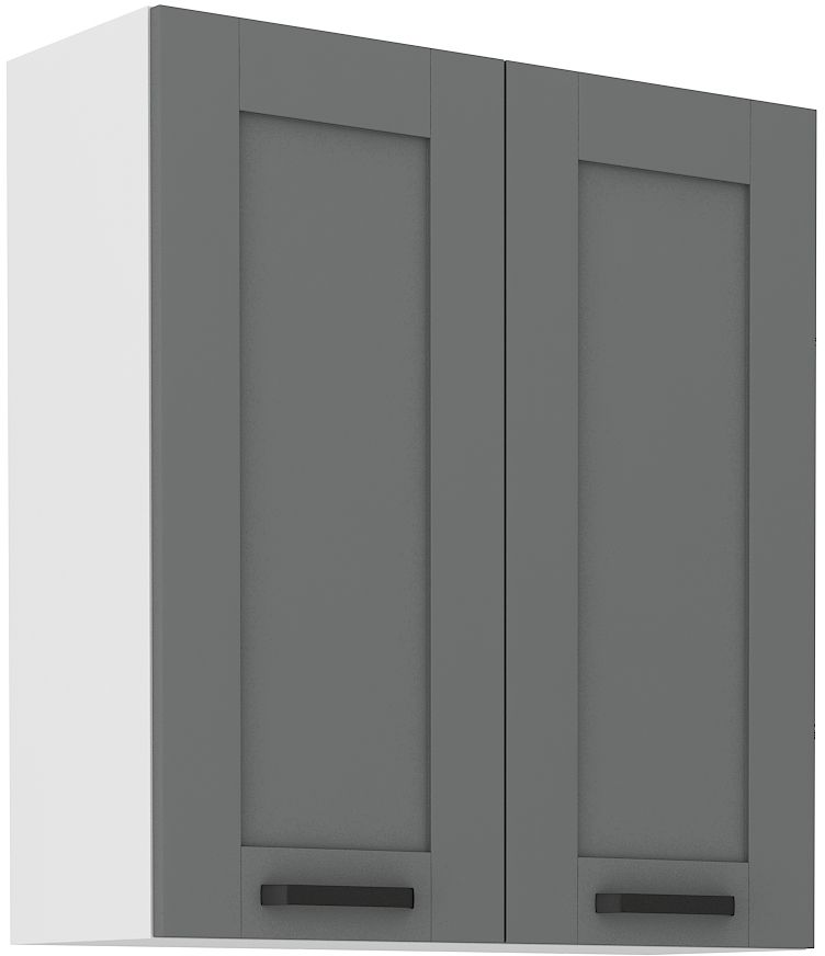 Horní skříňka Luna 80 G-90 2F Barva korpusu: Dust Grey + Bílá