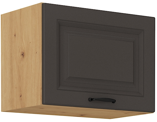 Horní skříňka nad digestoř Stilo 50 GU-36 1F Barva korpusu: Grafit + Dub artisan