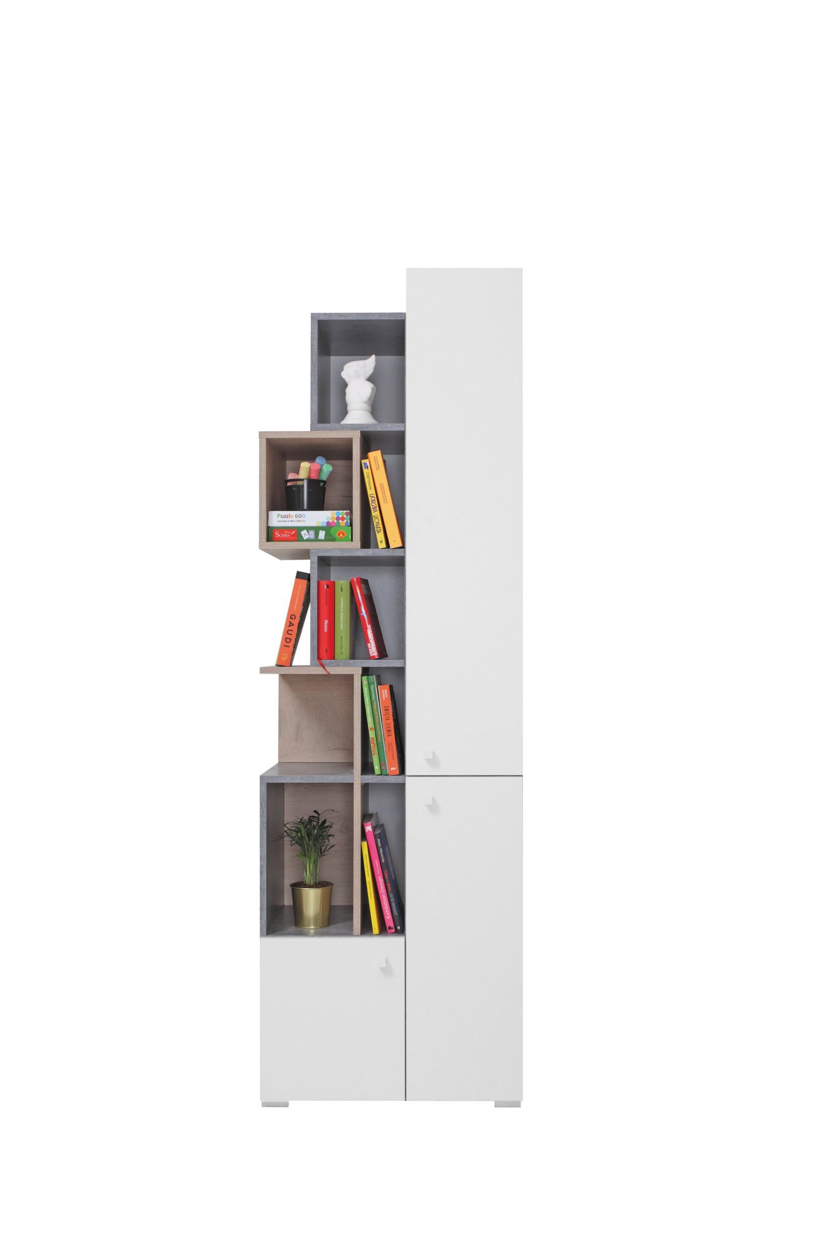 Knihovna Sigma SI4 Barva korpusu: Bílá/Beton