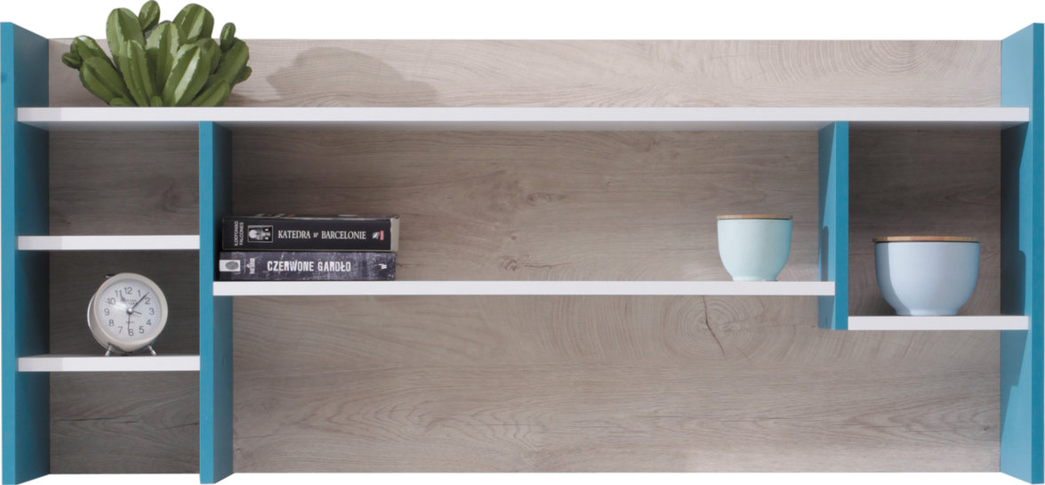 Polička Planet PL11 Barva korpusu: Černá/Dub/Béžová