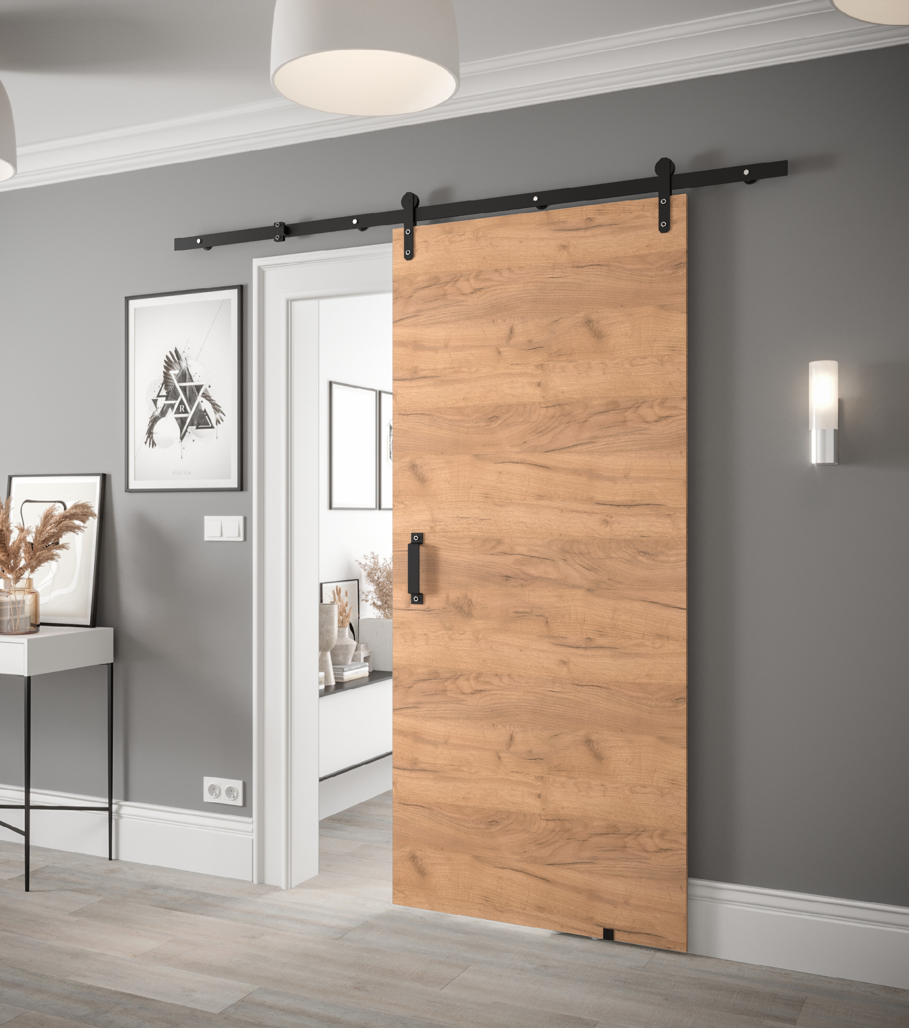 Posuvné dveře Loftiko I Barva korpusu: Dub - Craft zlatý