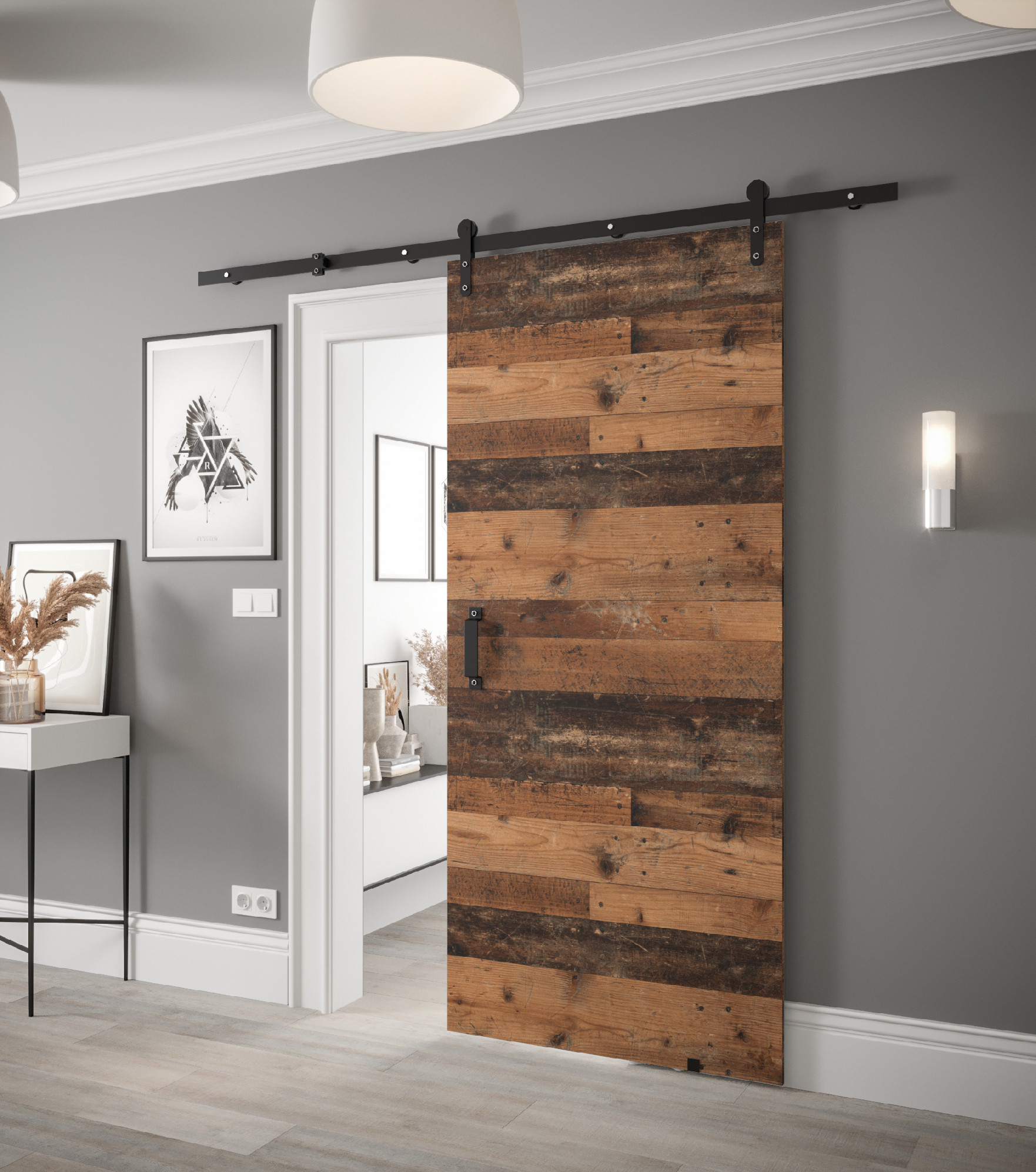 Posuvné dveře Loftiko I Barva korpusu: Old style