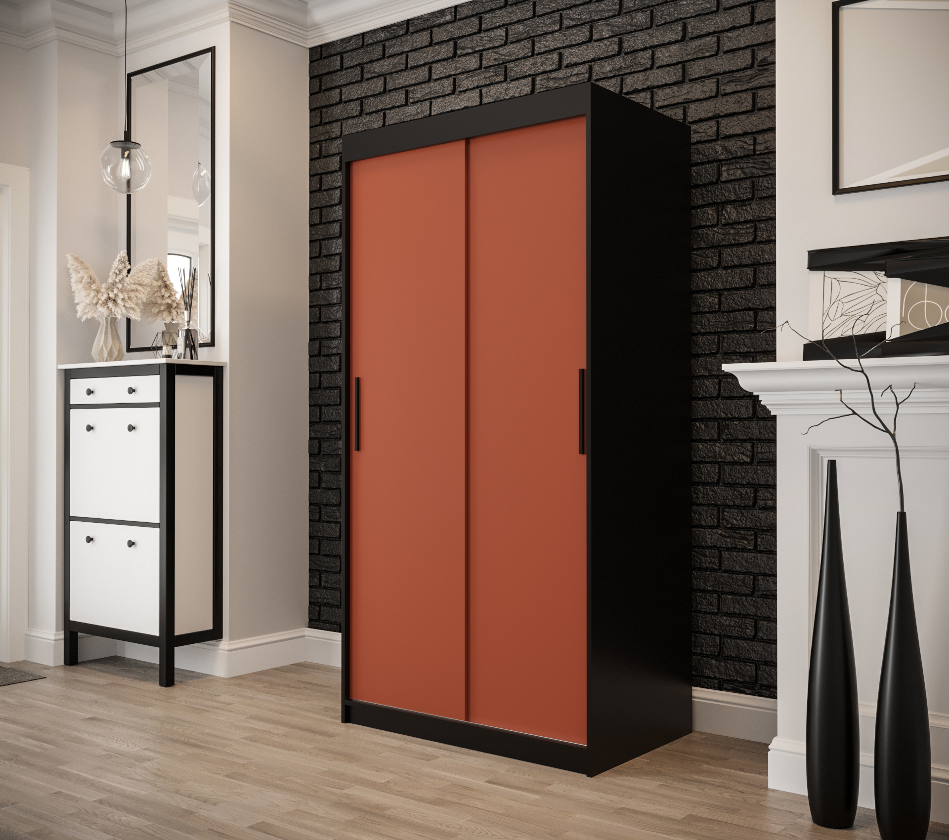 Šatní skříň Abi Pastello T Rozměry: 100 cm