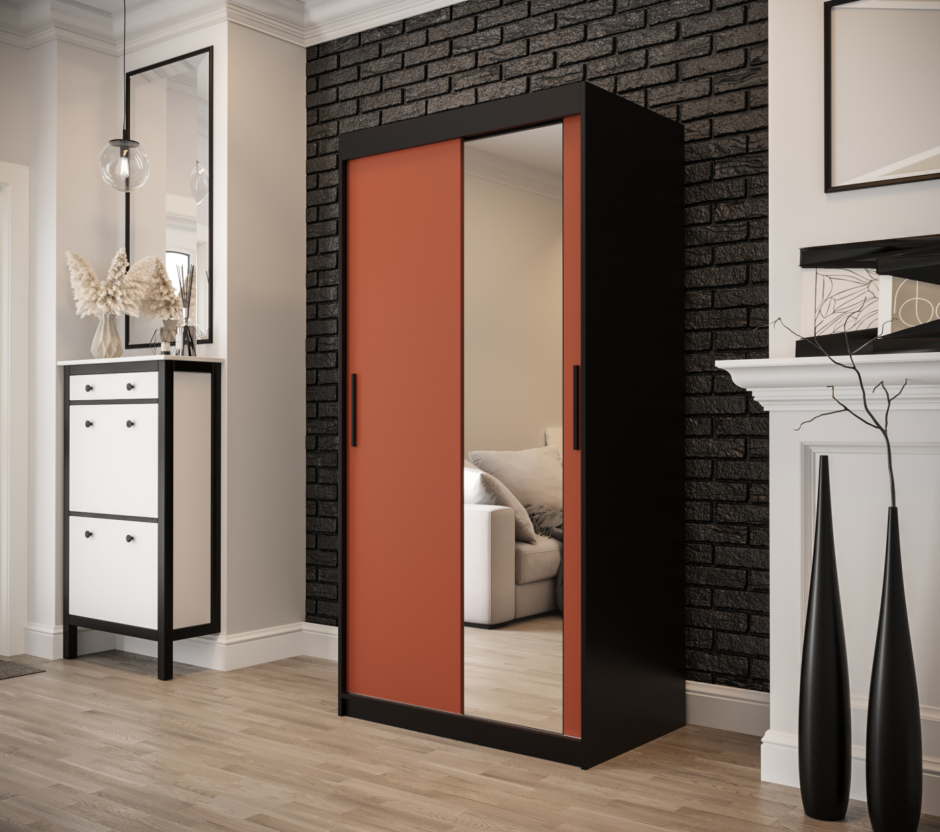 Šatní skříň Abi Pastello T2 Rozměry: 100 cm