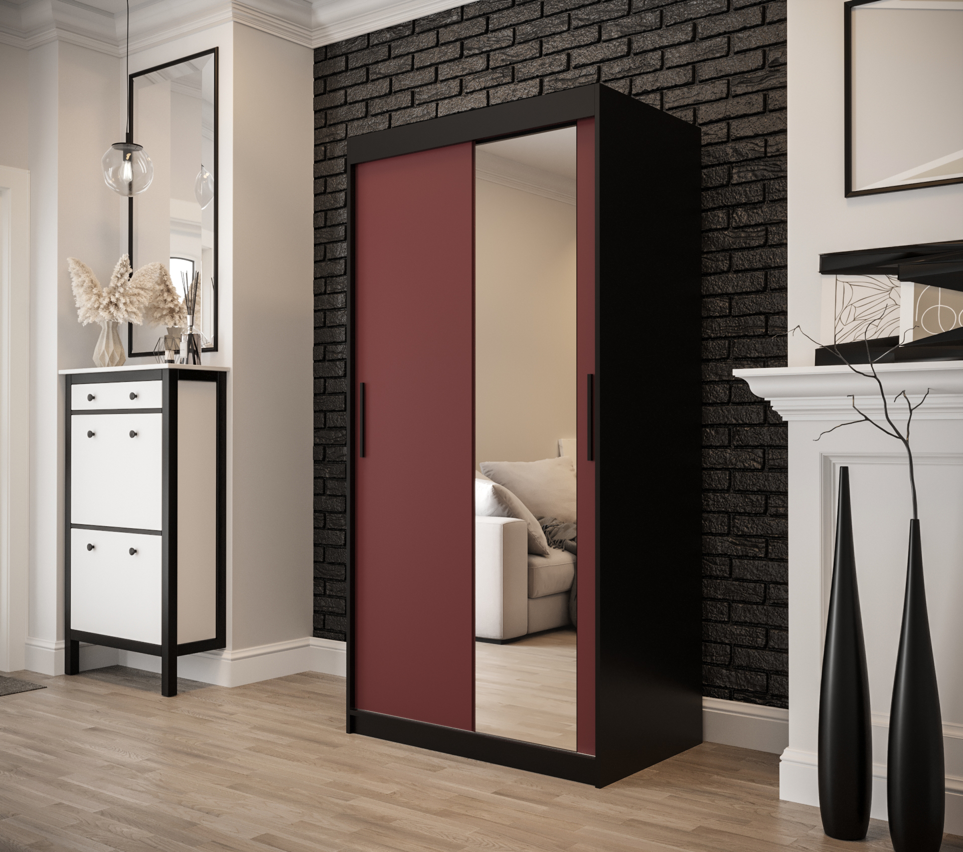 Šatní skříň Abi Pastello T2 Rozměry: 100 cm