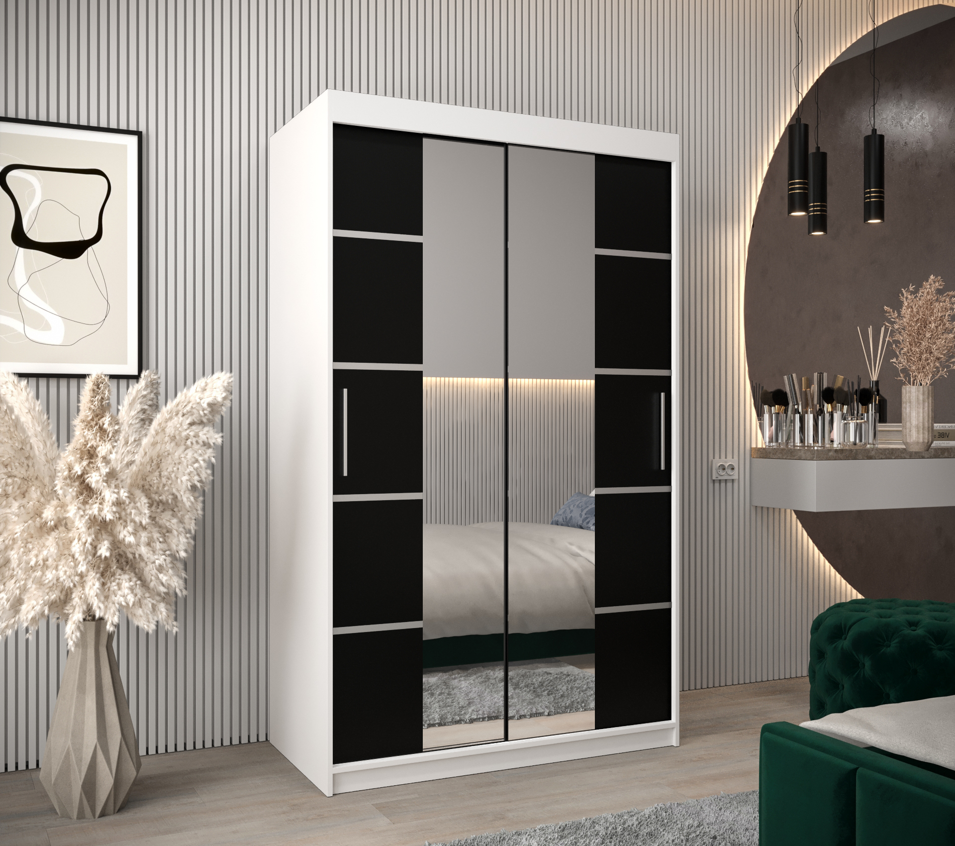 Šatní skříň Abi V4 Barva korpusu: Bílá