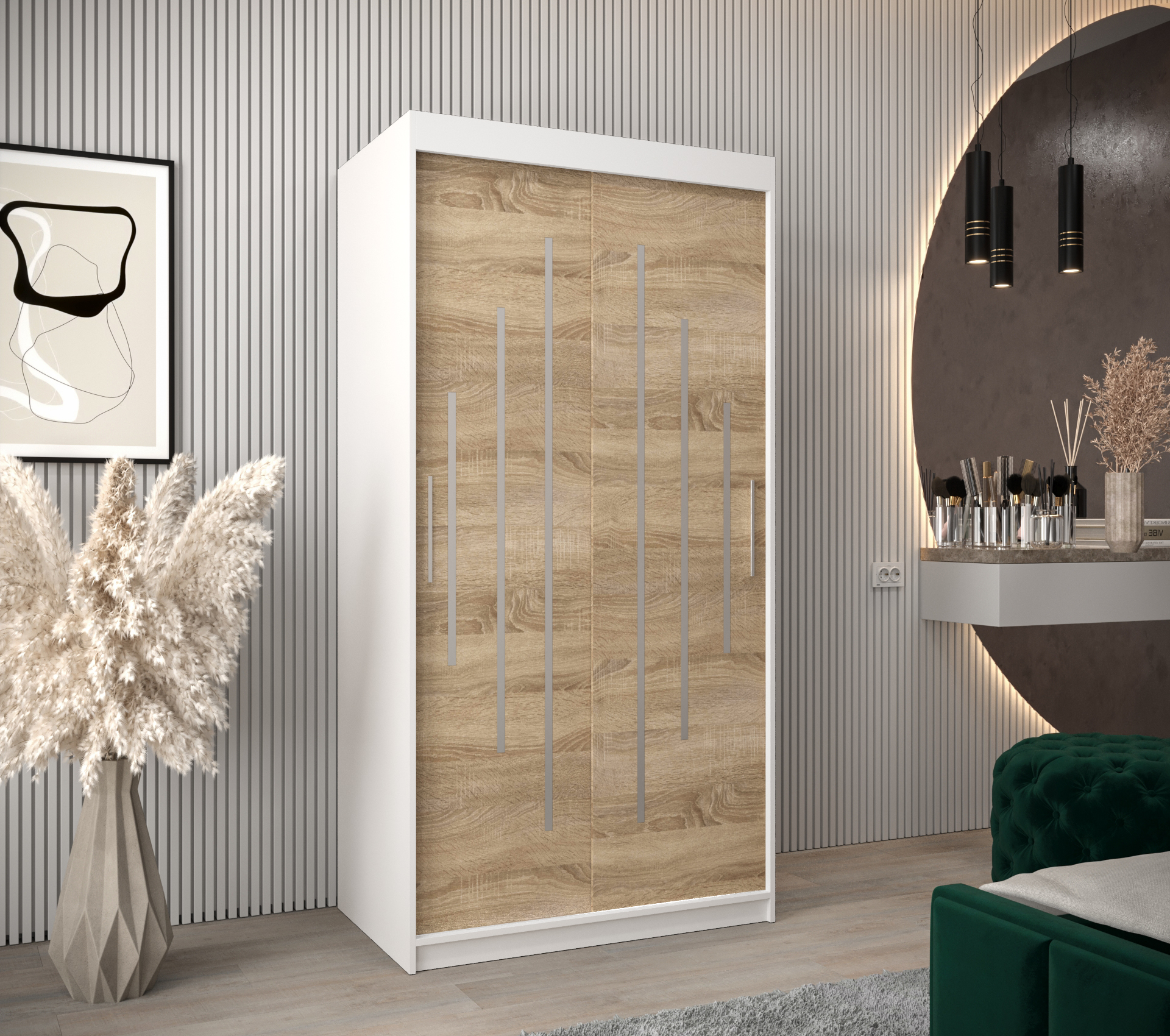 Šatní skříň Abi Y0 Barva korpusu: Bílá