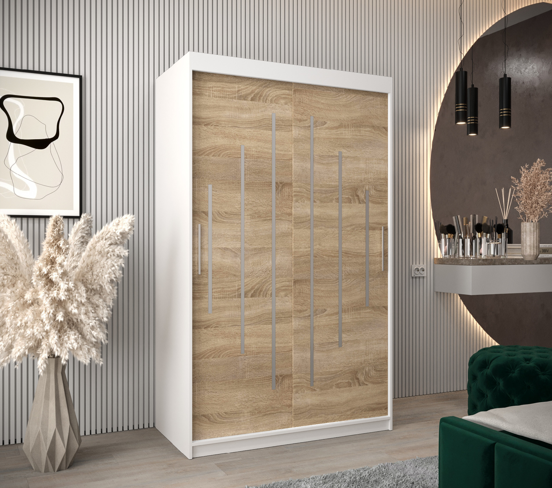 Šatní skříň Abi Y0 Barva korpusu: Bílá