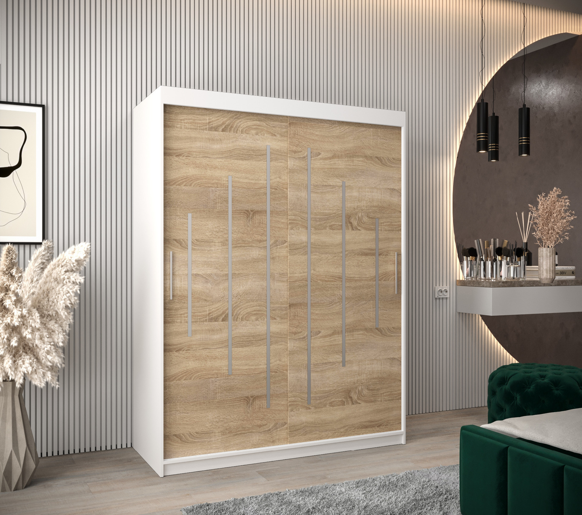 Šatní skříň Abi Y0 Barva korpusu: Bílá