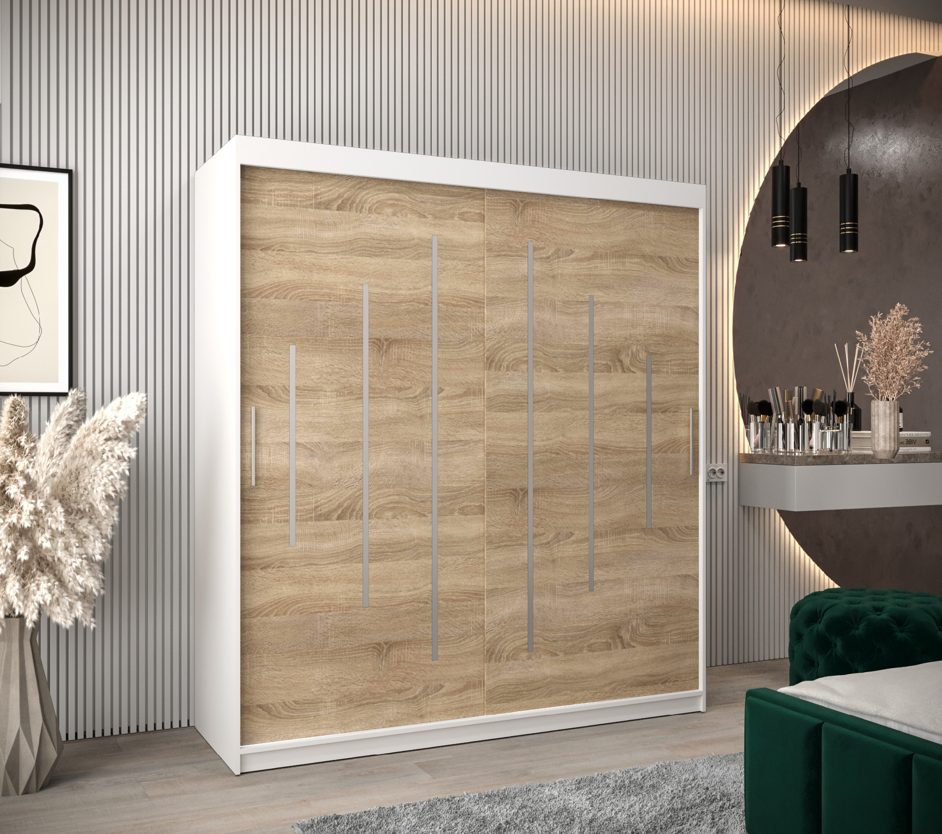 Šatní skříň Abi Y0 Barva korpusu: Bílá