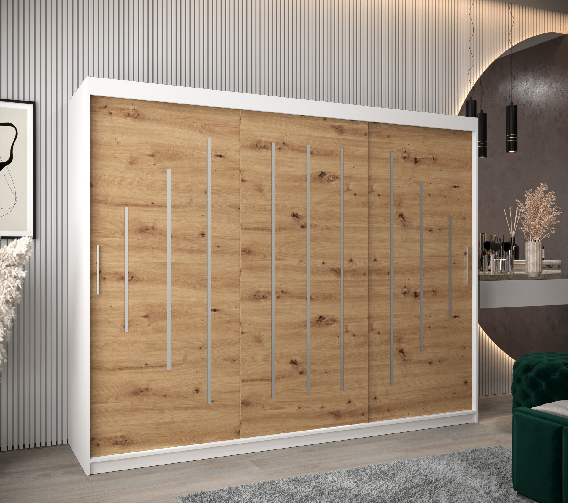 Šatní skříň Abi Y0 Barva korpusu: Bílá