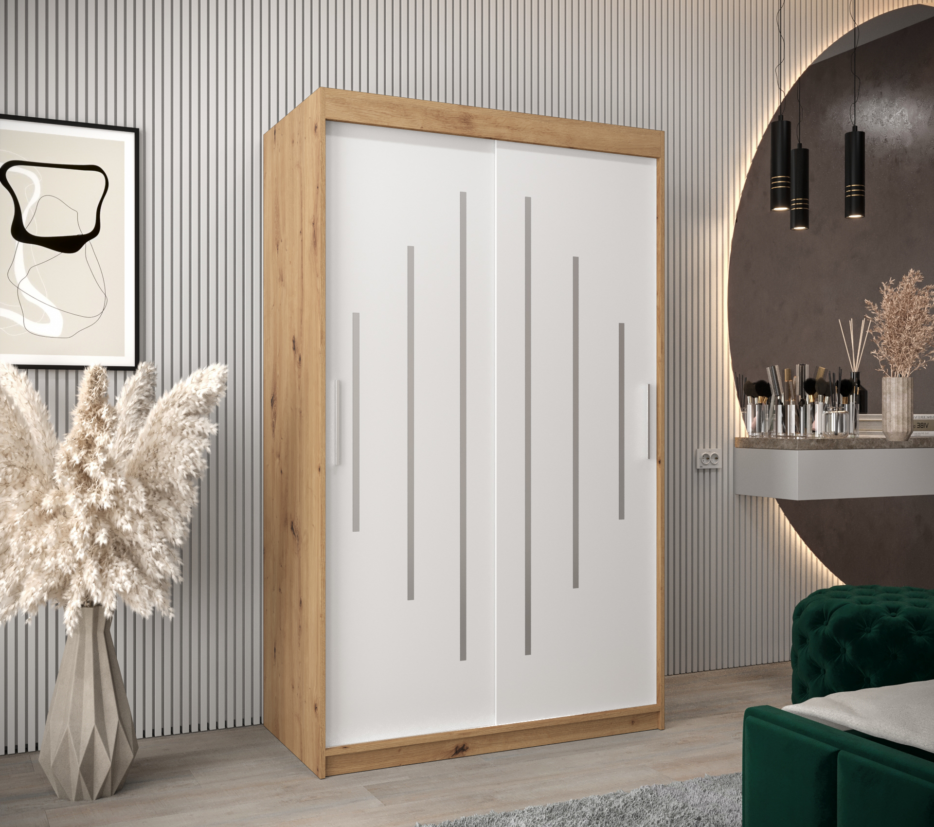 Šatní skříň Abi Y0 Barva korpusu: Dub - Artisan