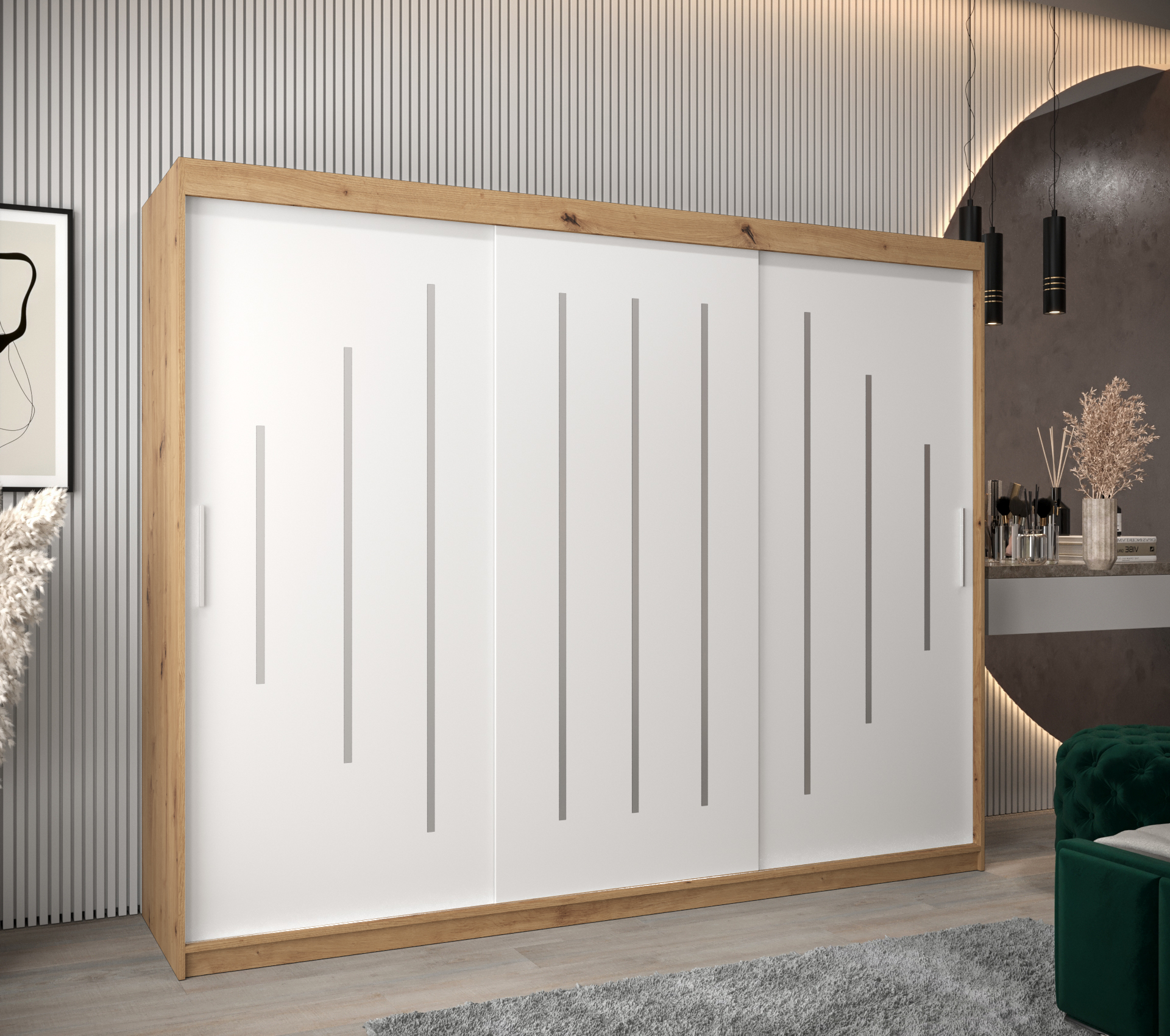 Šatní skříň Abi Y0 Barva korpusu: Dub - Artisan