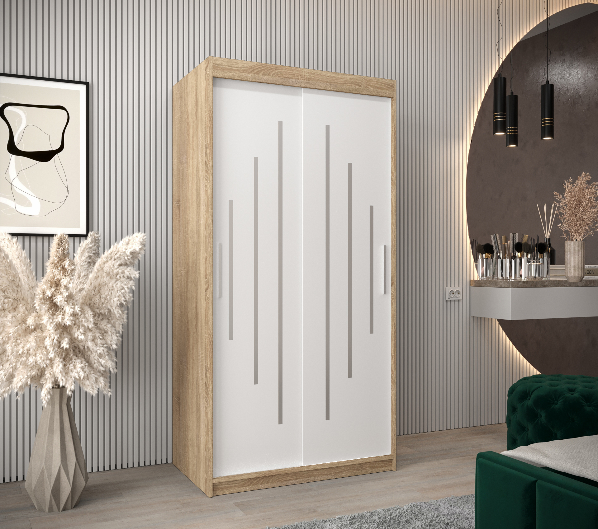 Šatní skříň Abi Y0 Barva korpusu: Dub - sonoma